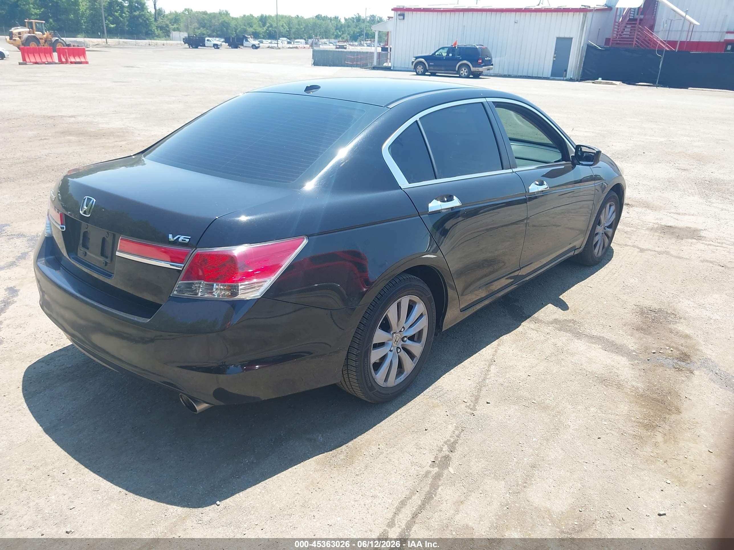 2011 Honda Accord 3.5 Ex-l Black vin: 1HGCP3F87BA008487