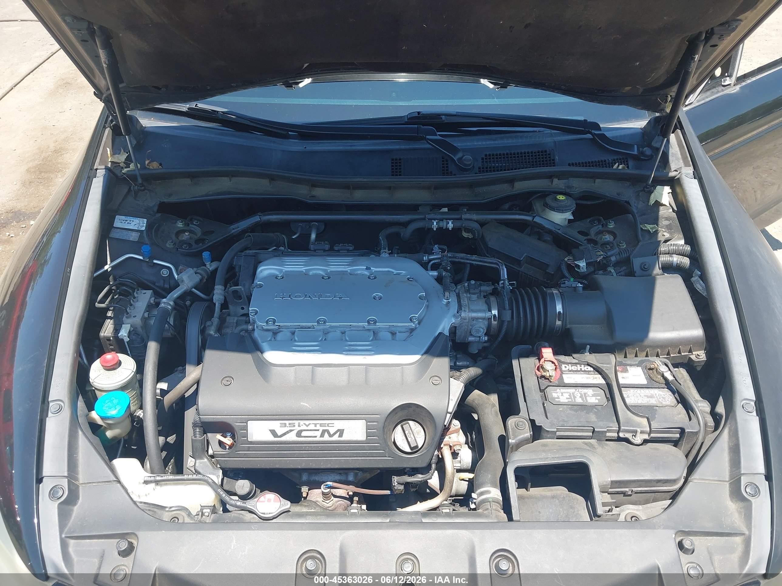 2011 Honda Accord 3.5 Ex-l Black vin: 1HGCP3F87BA008487