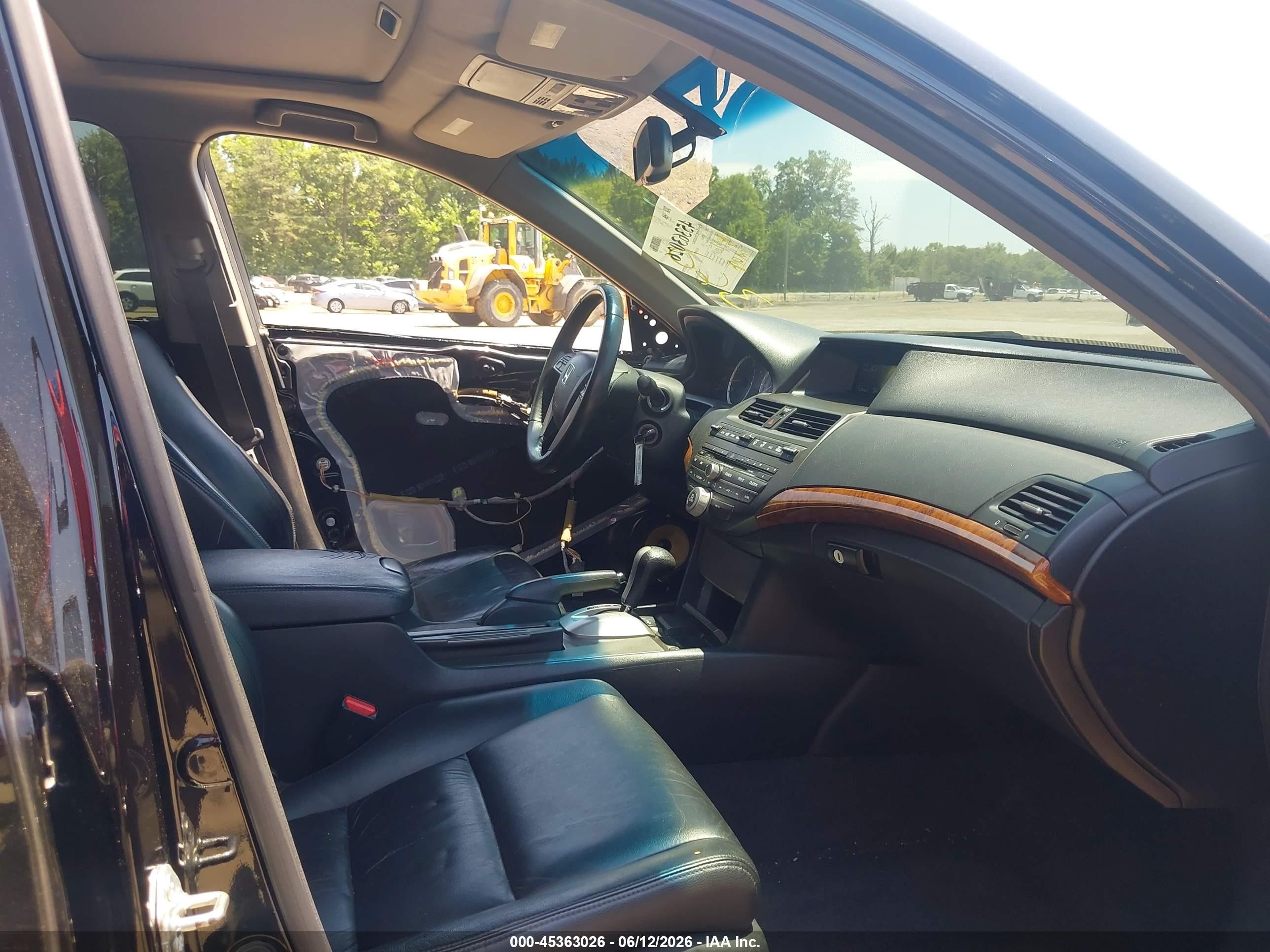 2011 Honda Accord 3.5 Ex-l Black vin: 1HGCP3F87BA008487