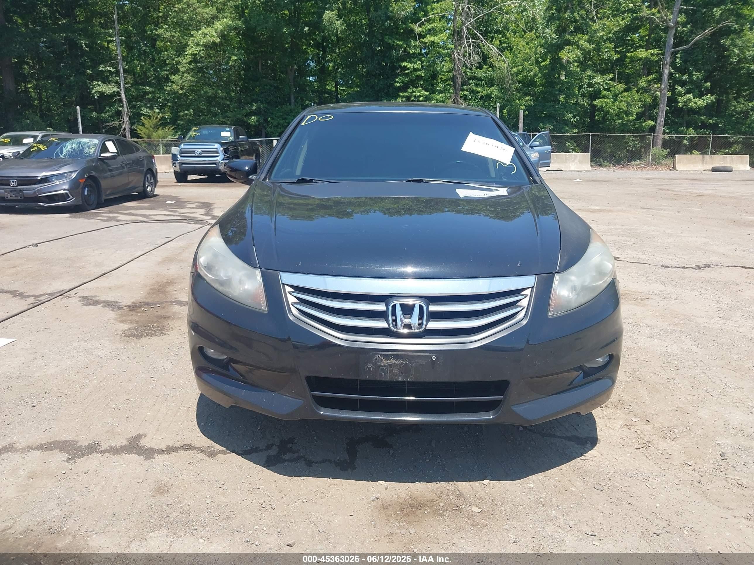 2011 Honda Accord 3.5 Ex-l Black vin: 1HGCP3F87BA008487