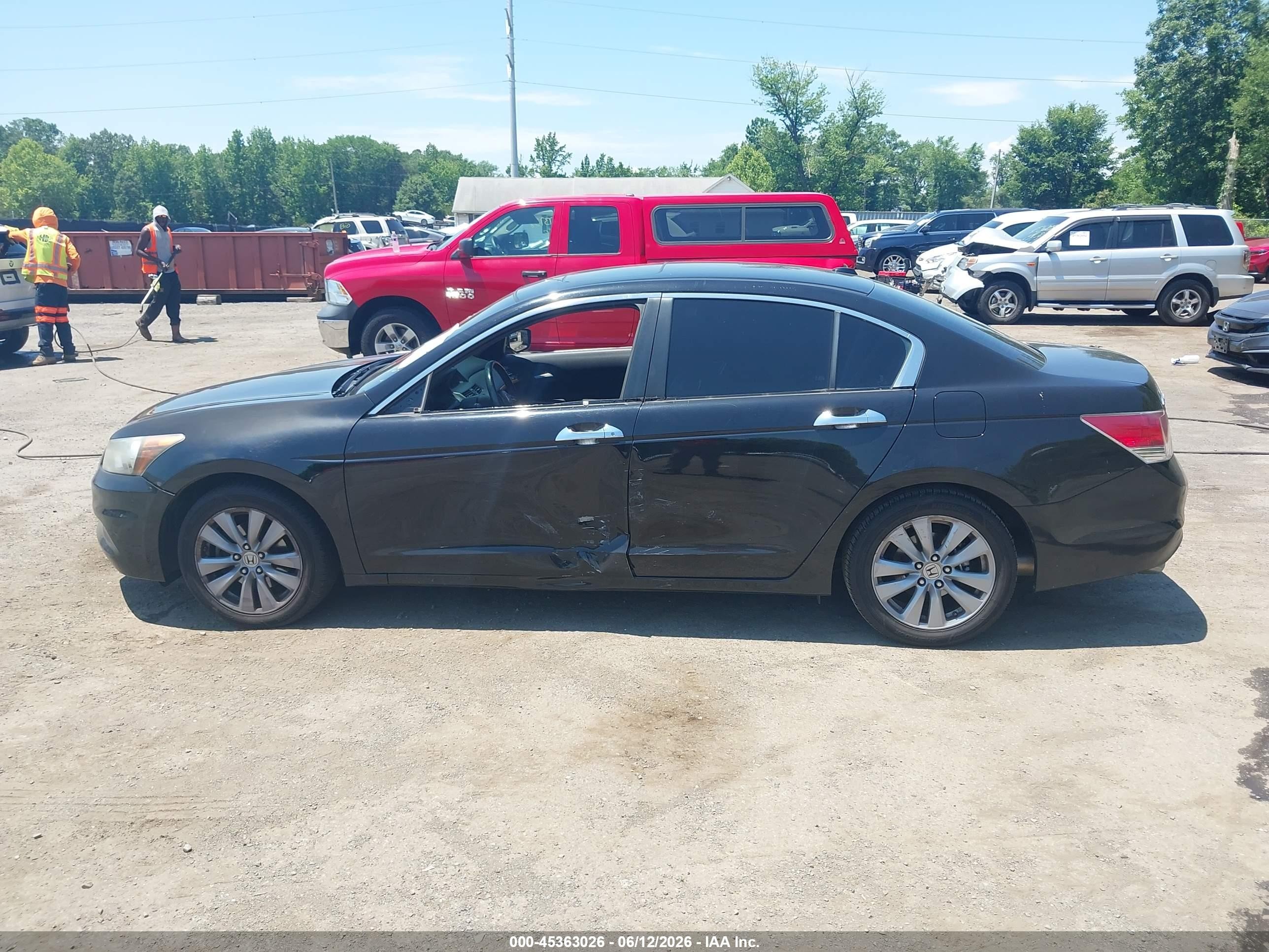 2011 Honda Accord 3.5 Ex-l Black vin: 1HGCP3F87BA008487