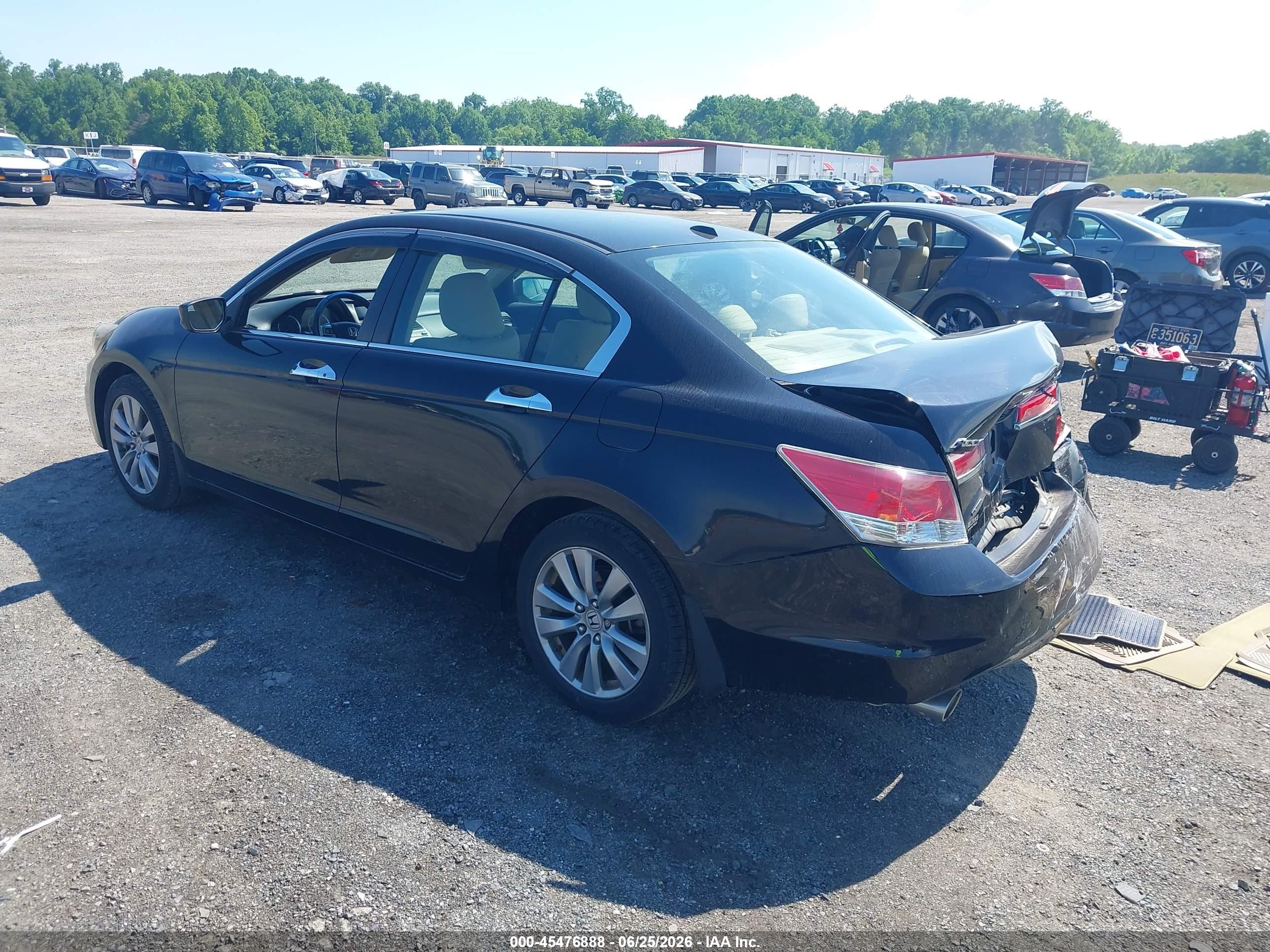 2011 Honda Accord 3.5 Ex-l Black vin: 1HGCP3F87BA019148