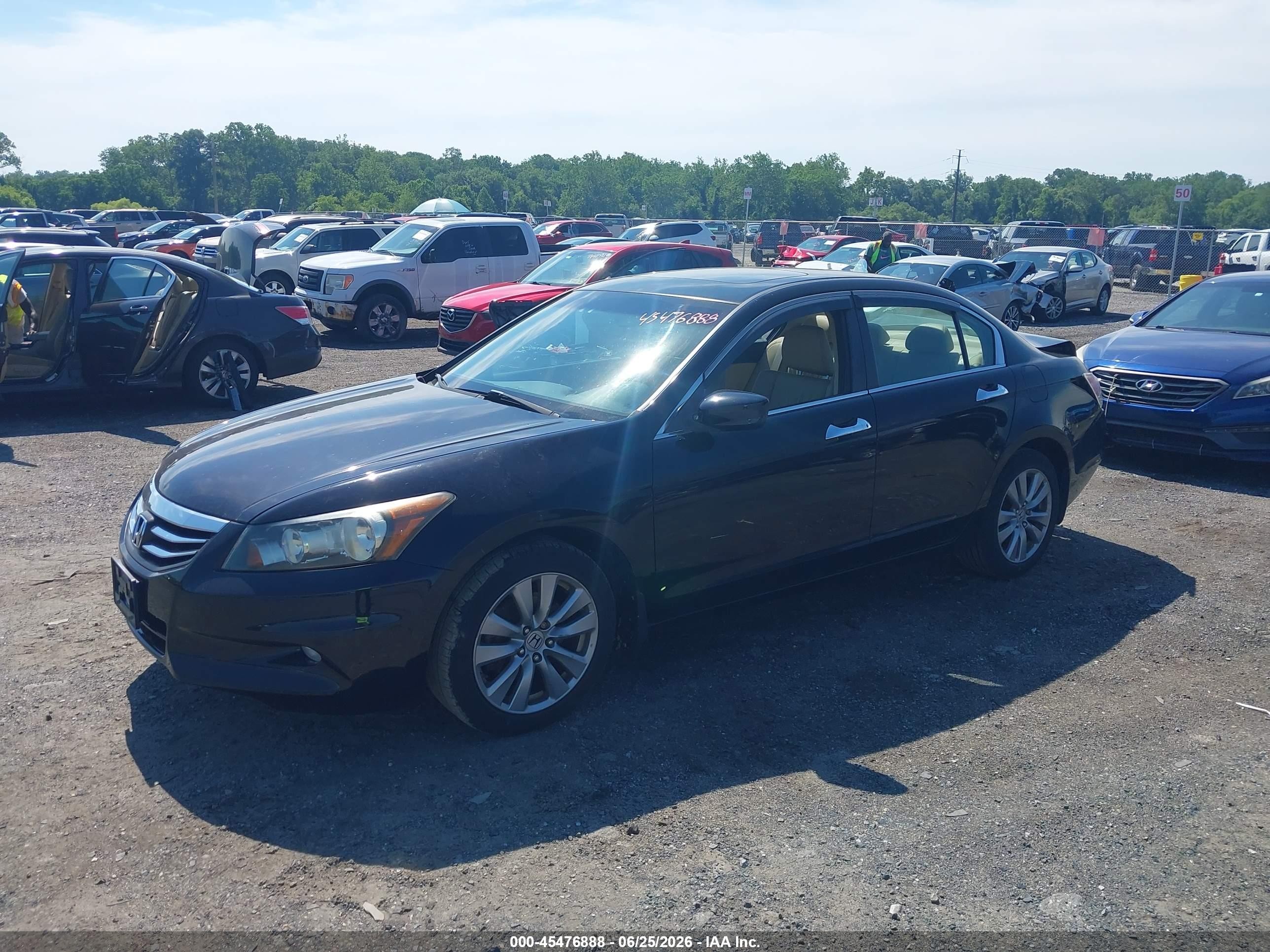 2011 Honda Accord 3.5 Ex-l Black vin: 1HGCP3F87BA019148