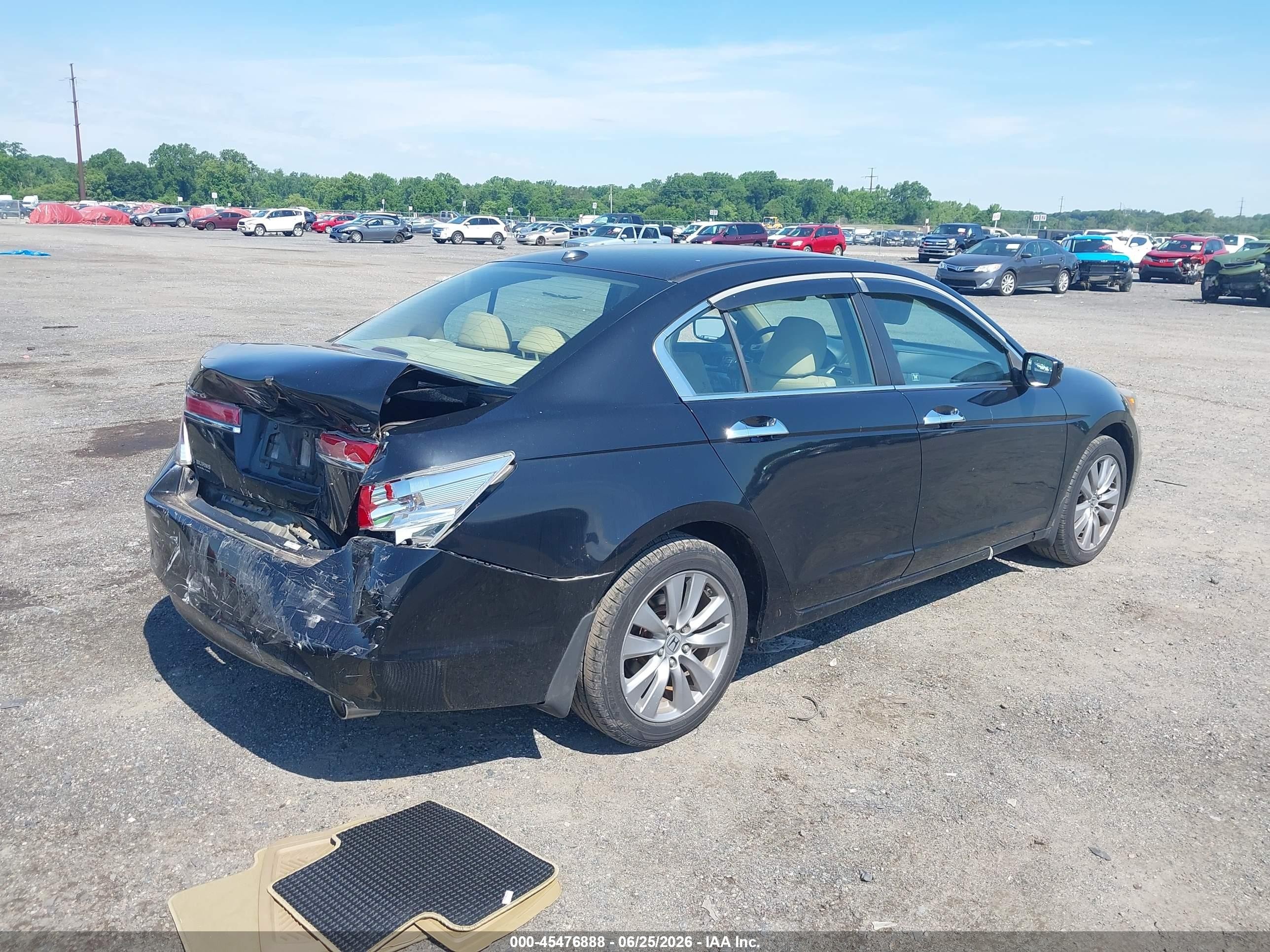 2011 Honda Accord 3.5 Ex-l Black vin: 1HGCP3F87BA019148