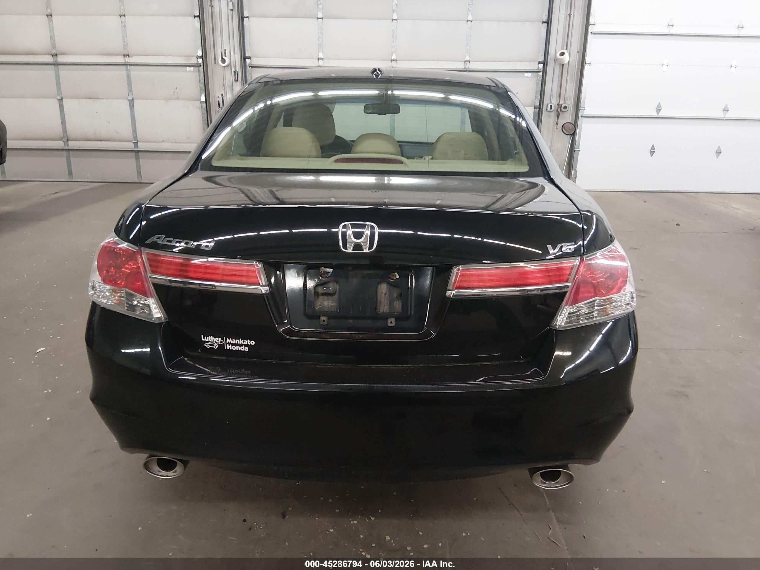 2011 Honda Accord 3.5 Ex-l Black vin: 1HGCP3F87BA029422