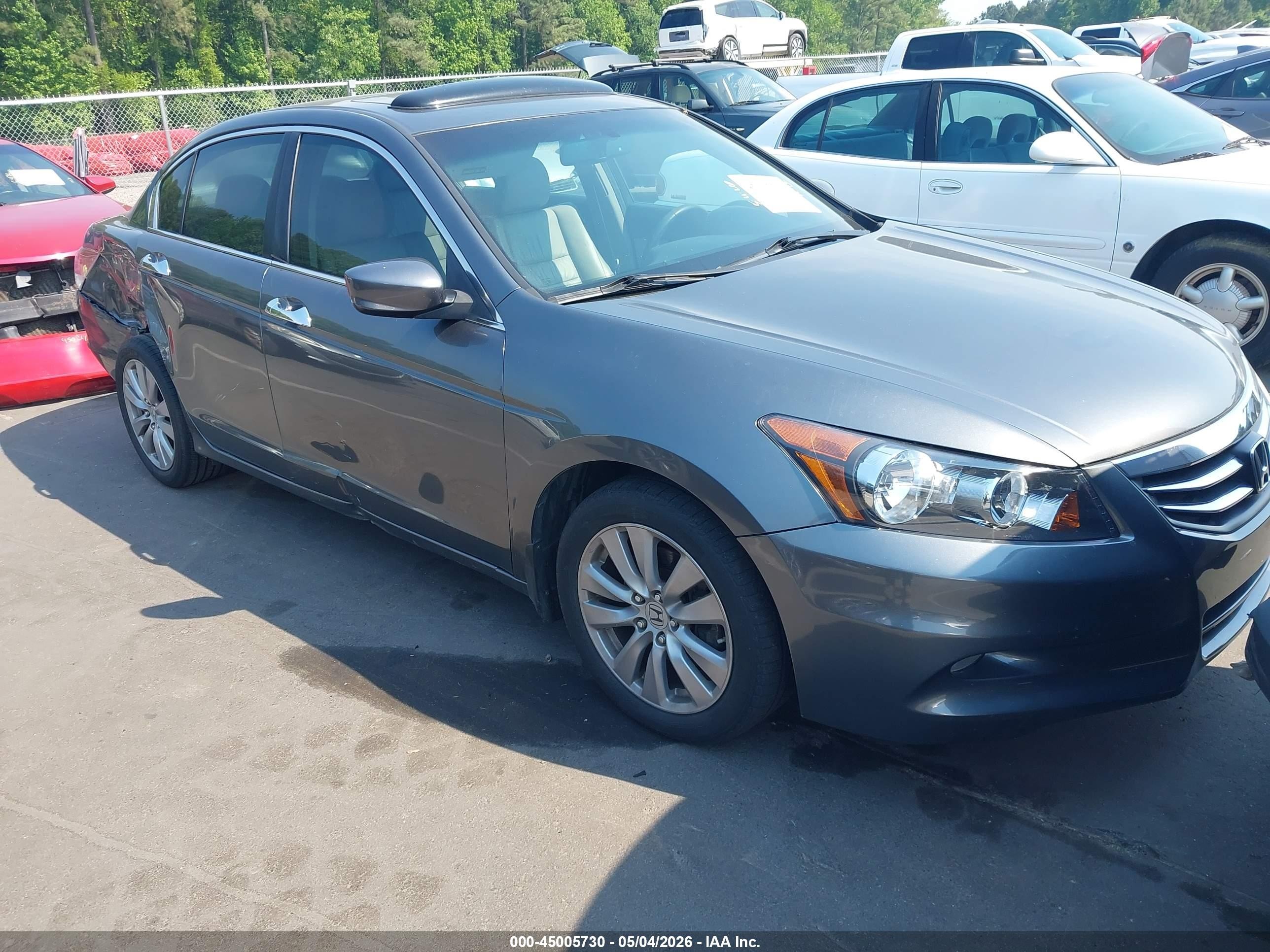 2011 Honda Accord 3.5 Ex-l Серый vin: 1HGCP3F87BA030330