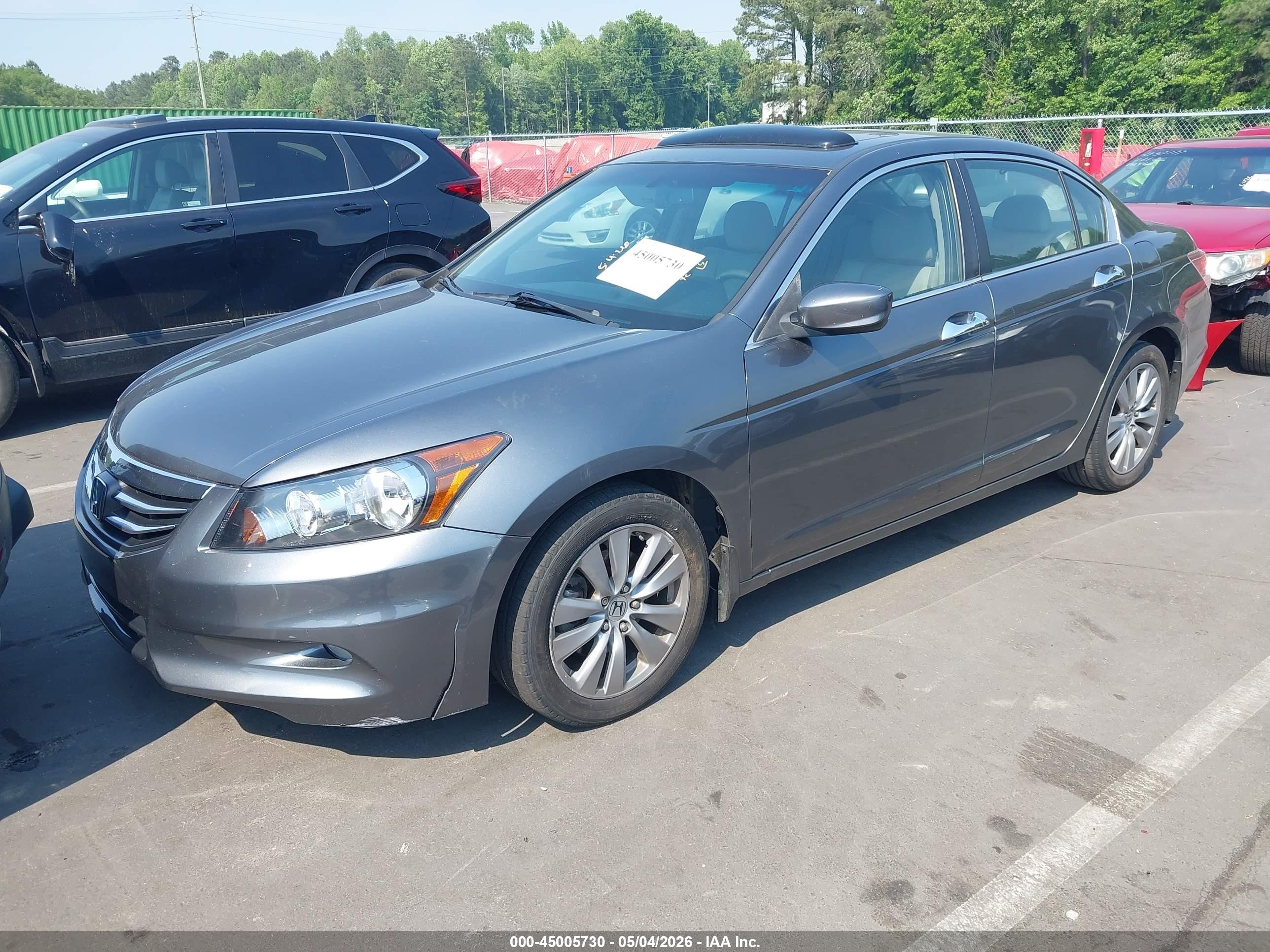 2011 Honda Accord 3.5 Ex-l Серый vin: 1HGCP3F87BA030330