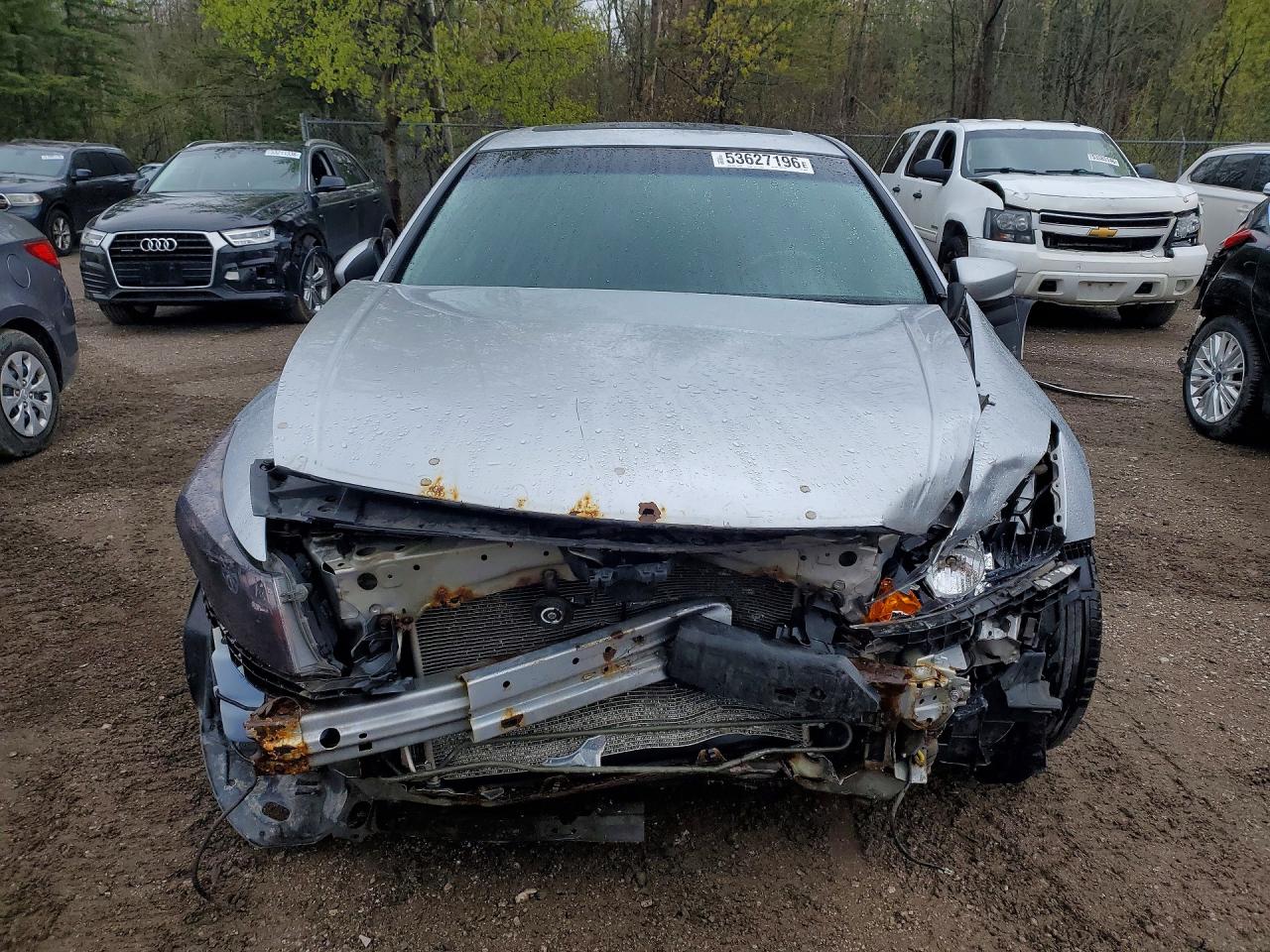 2011 Honda Accord Exl Silver vin: 1HGCP3F87BA800347