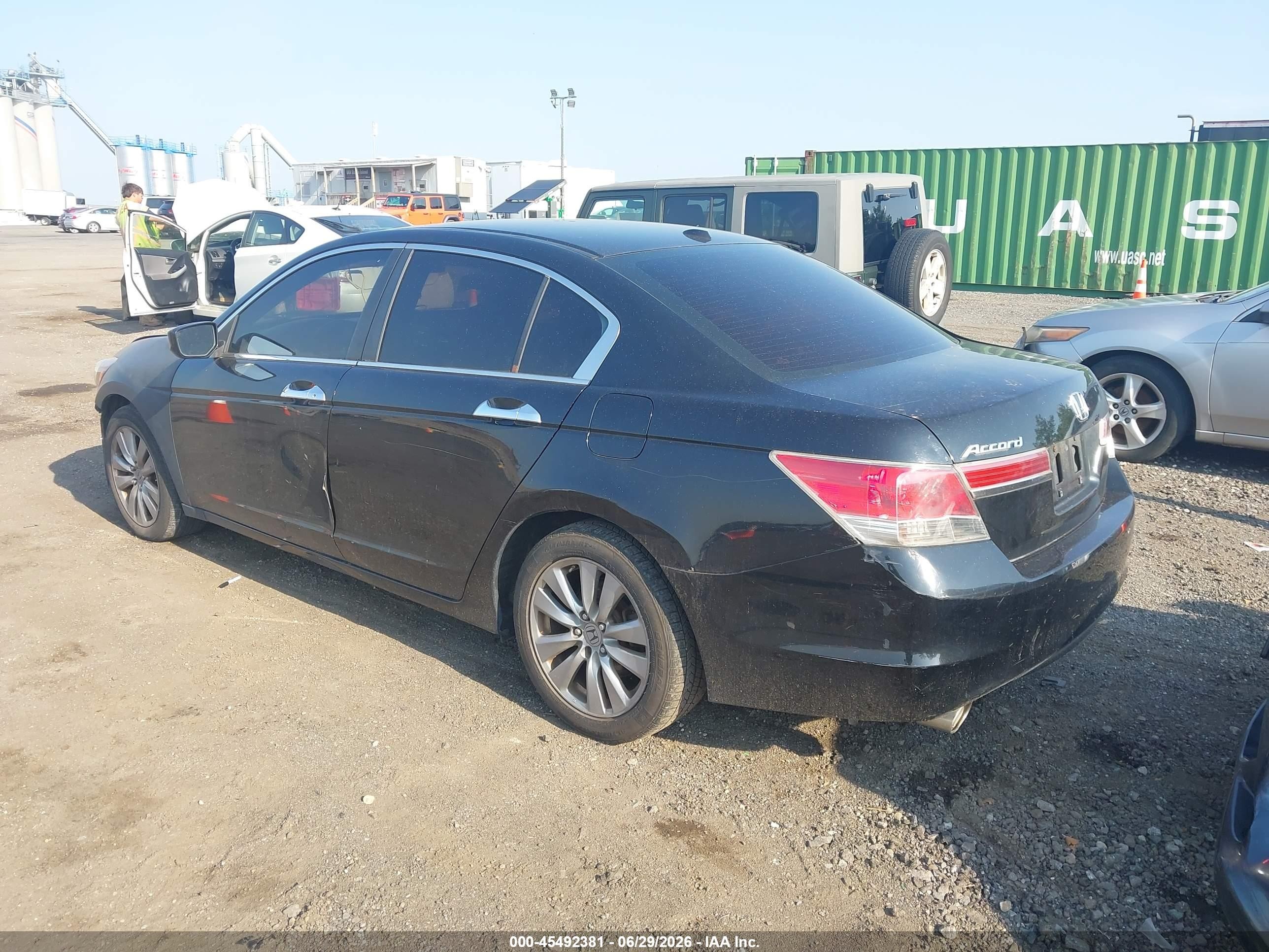 2012 Honda Accord 3.5 Ex-l Black vin: 1HGCP3F87CA001976