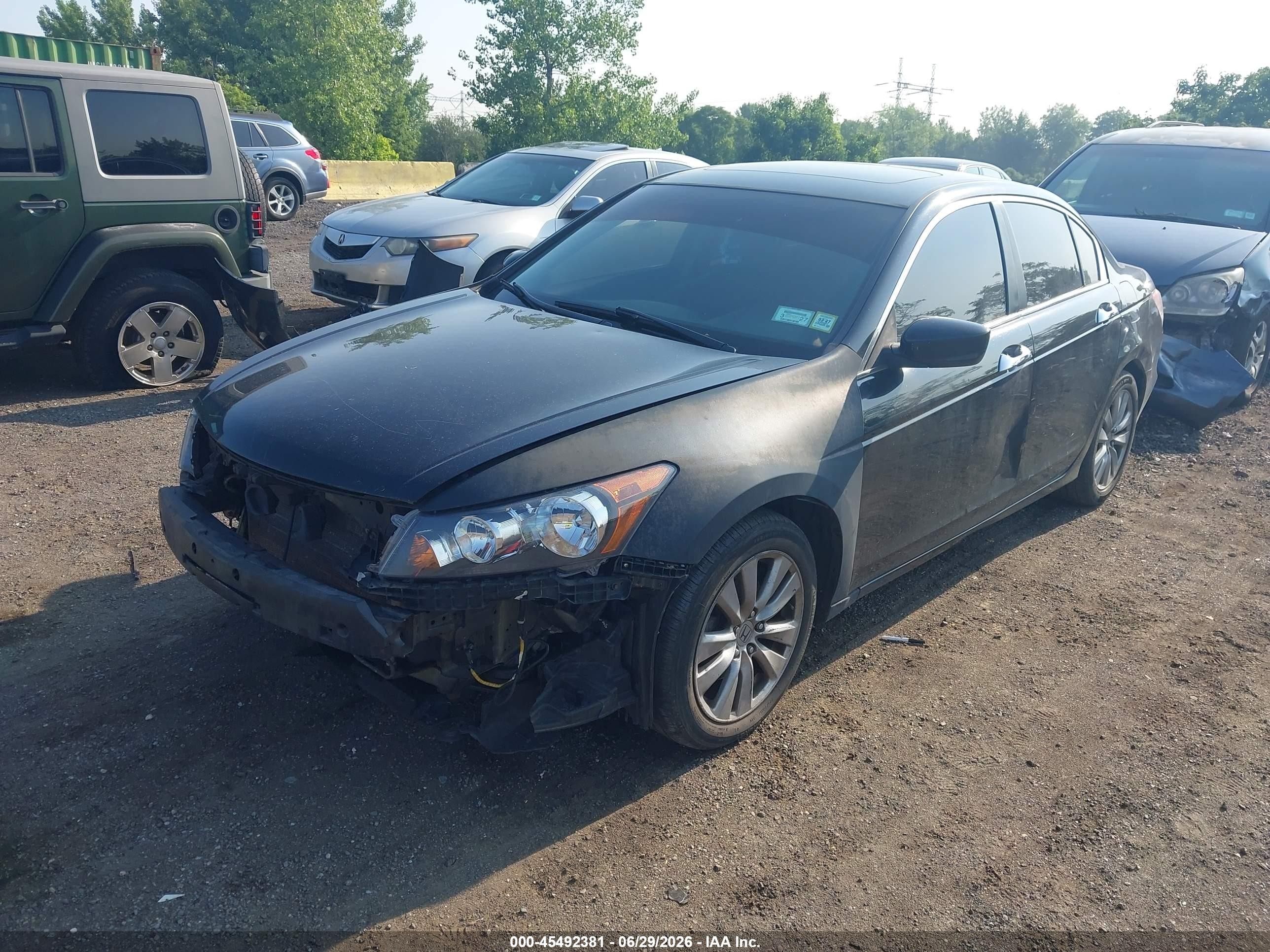 2012 Honda Accord 3.5 Ex-l Black vin: 1HGCP3F87CA001976