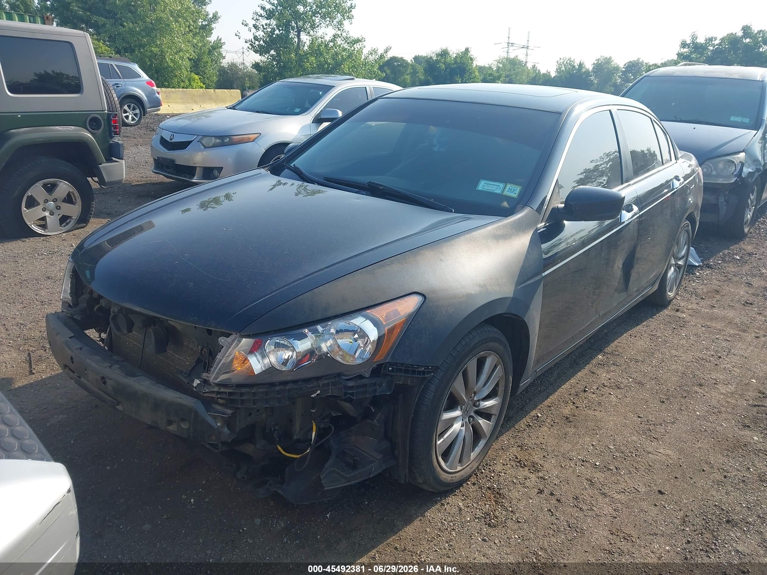 2012 Honda Accord 3.5 Ex-l Black vin: 1HGCP3F87CA001976