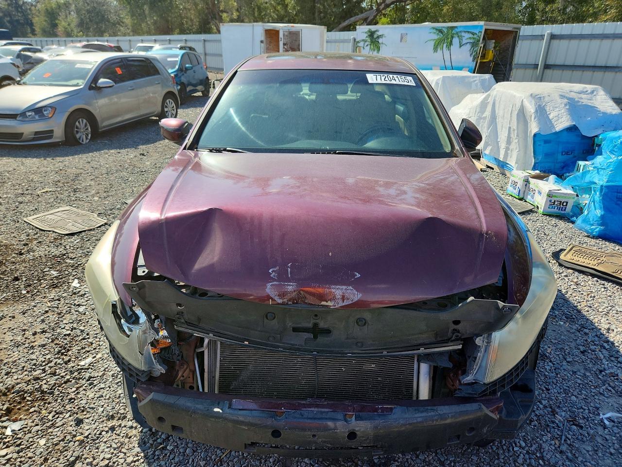 2012 Honda Accord Exl Burgundy vin: 1HGCP3F87CA014033