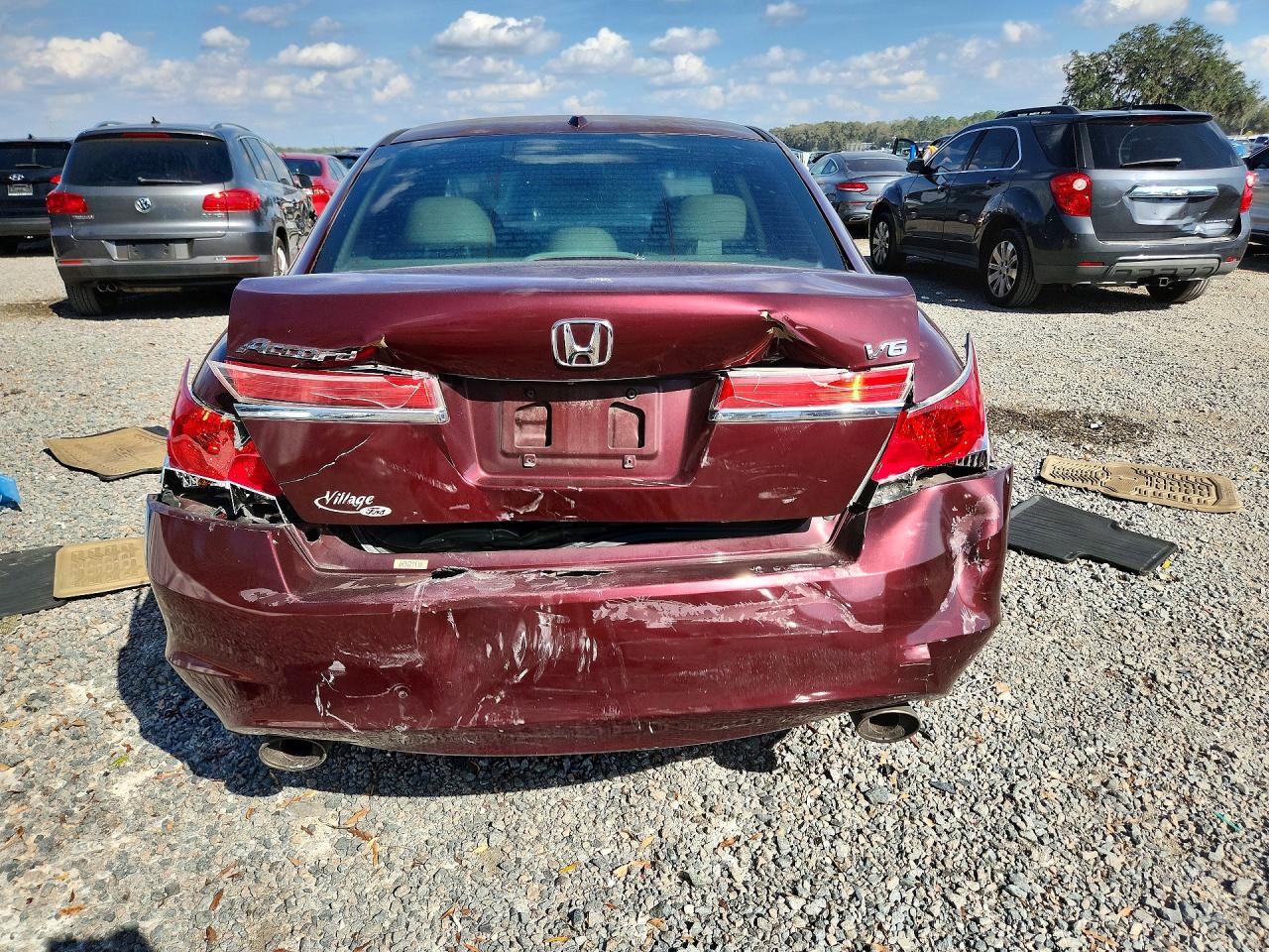 2012 Honda Accord Exl Burgundy vin: 1HGCP3F87CA014033