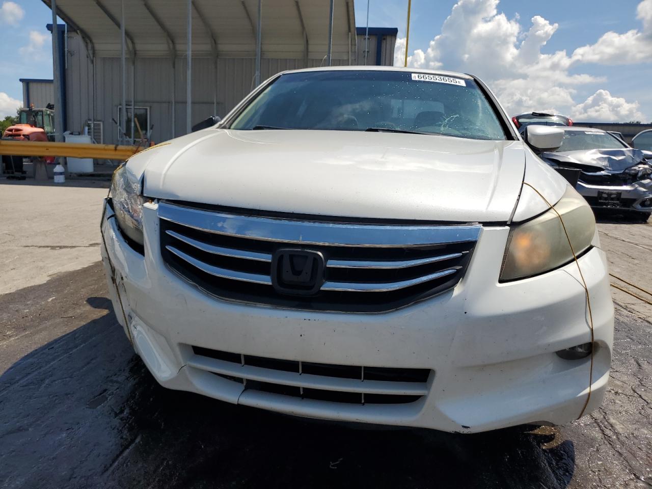 2012 Honda Accord Exl White vin: 1HGCP3F87CA017112