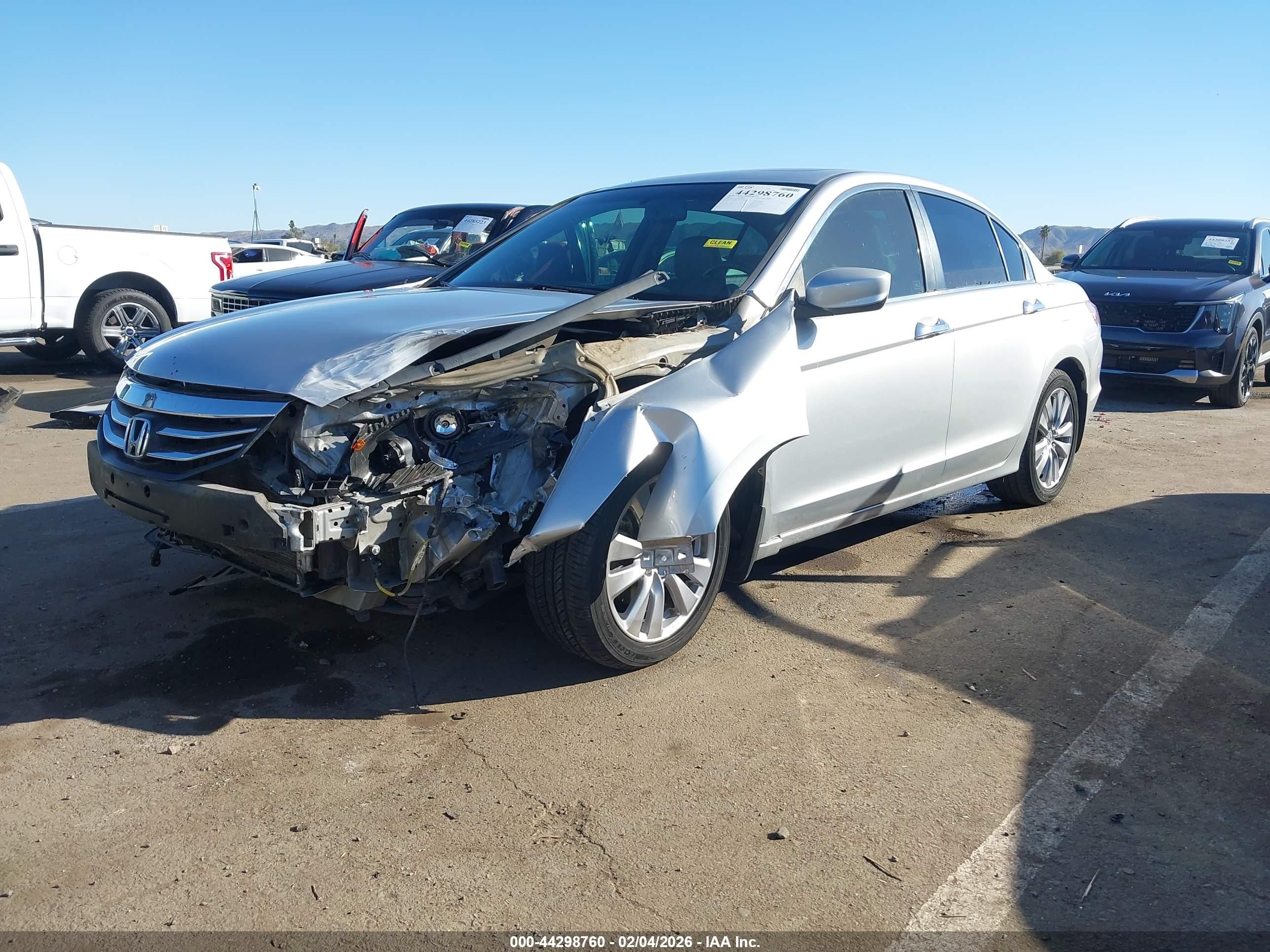 2012 Honda Accord Sdn 3.5 Ex-l/ex-l Silver vin: 1HGCP3F87CA017241