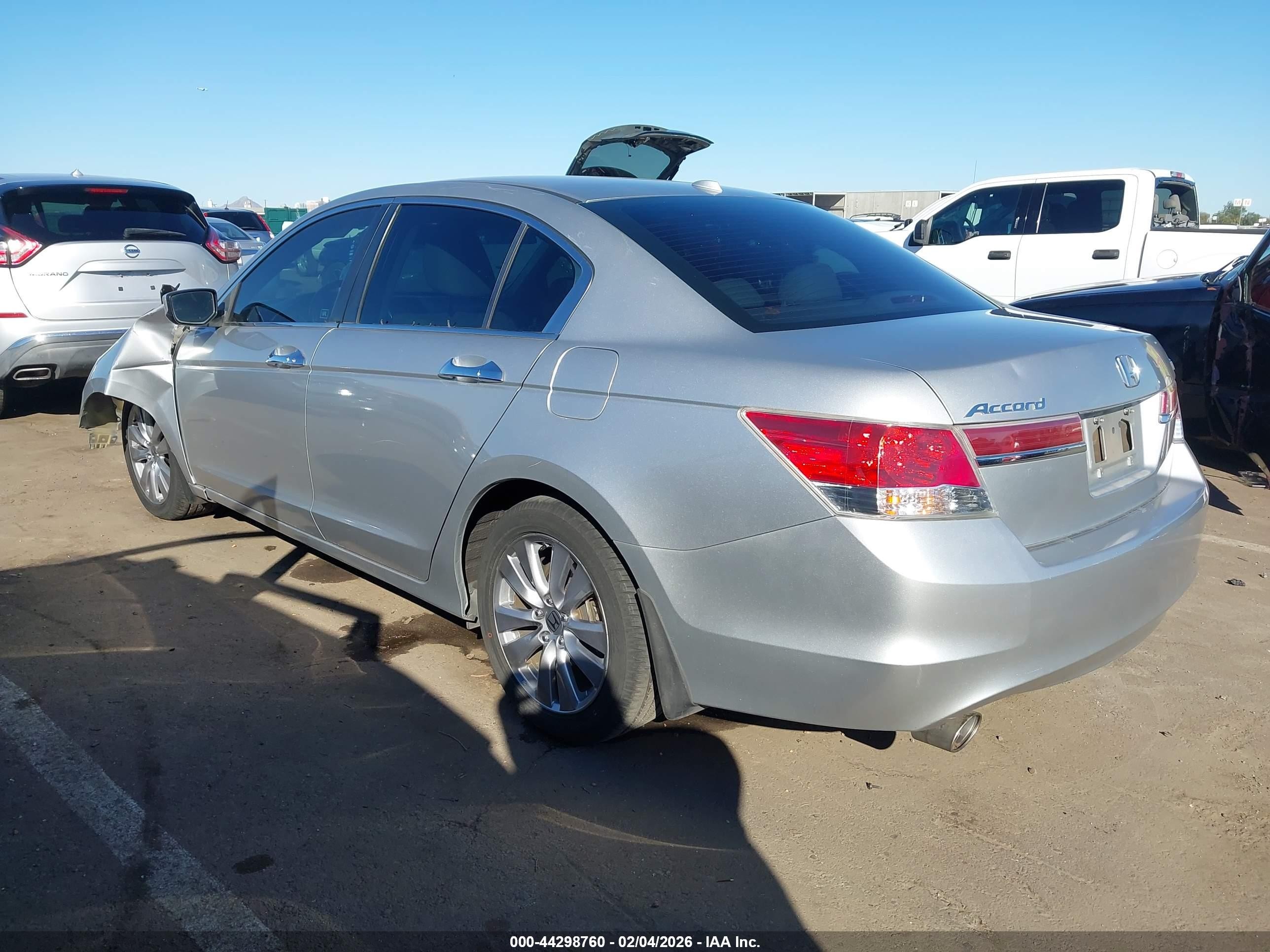 2012 Honda Accord Sdn 3.5 Ex-l/ex-l Silver vin: 1HGCP3F87CA017241