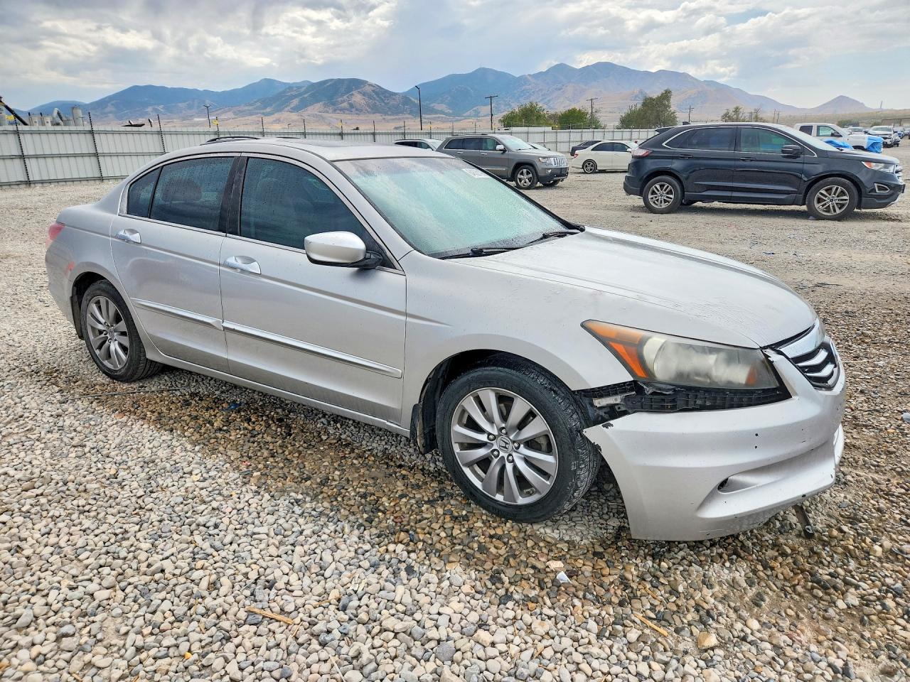 2012 Honda Accord Exl Серебряный vin: 1HGCP3F87CA017319