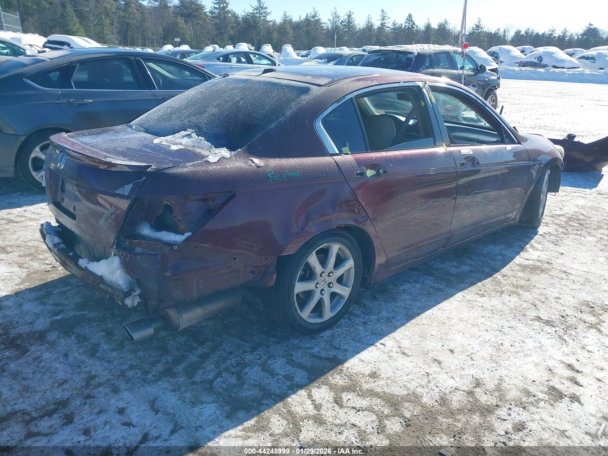 2012 Honda Accord Sdn   Темно-бордовый vin: 1HGCP3F87CA023864