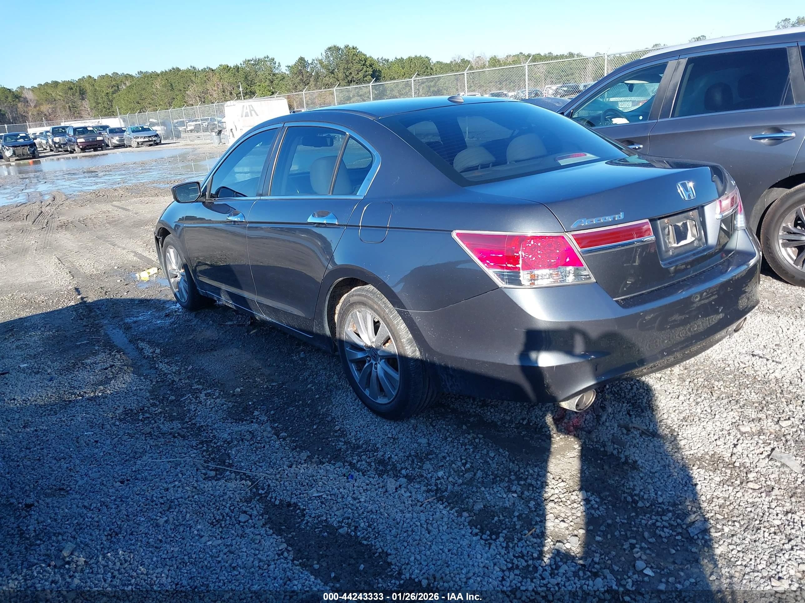 2012 Honda Accord Sdn 3.5 Ex-l/ex-l Gray vin: 1HGCP3F87CA027588