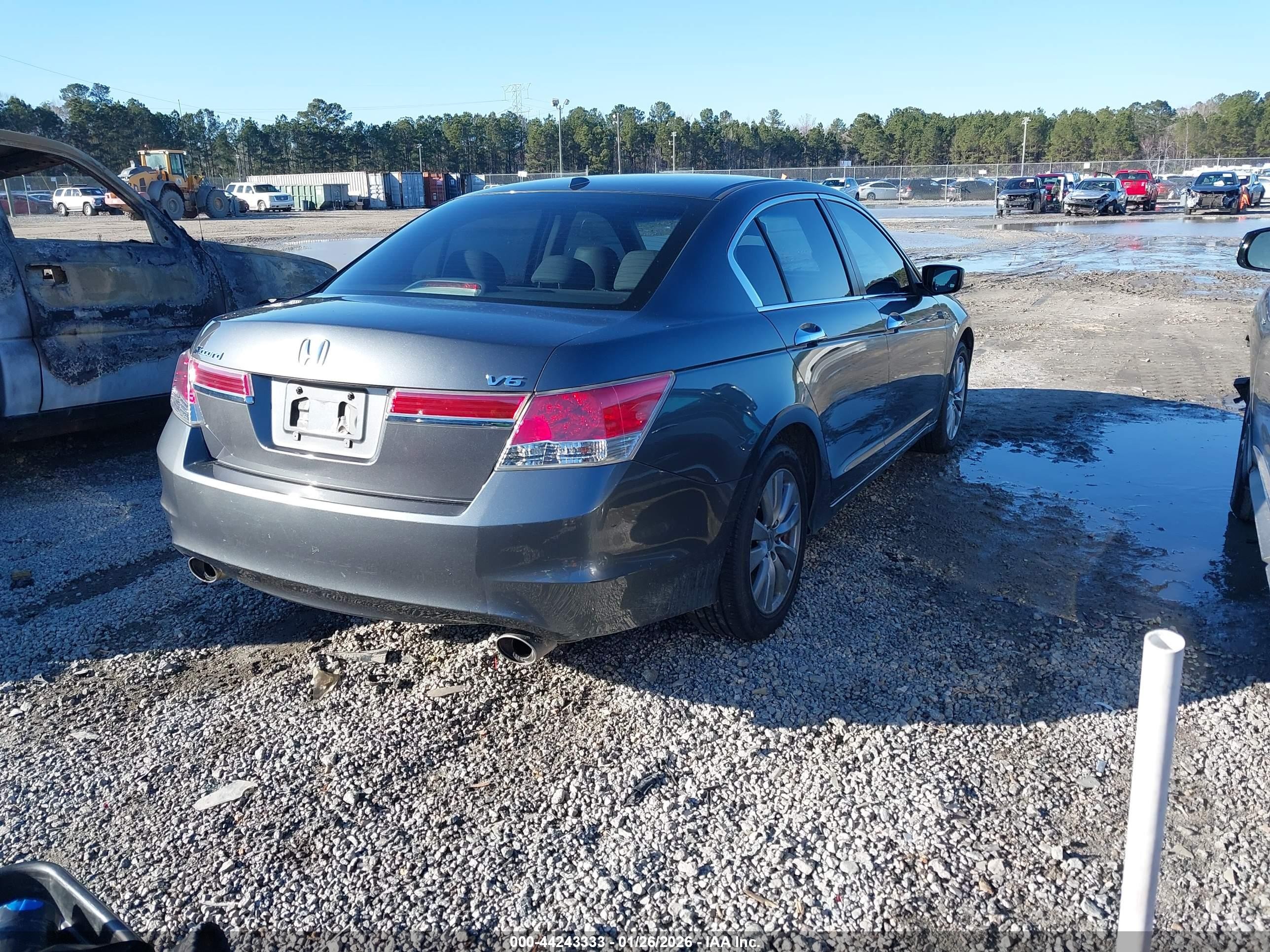 2012 Honda Accord Sdn 3.5 Ex-l/ex-l Gray vin: 1HGCP3F87CA027588