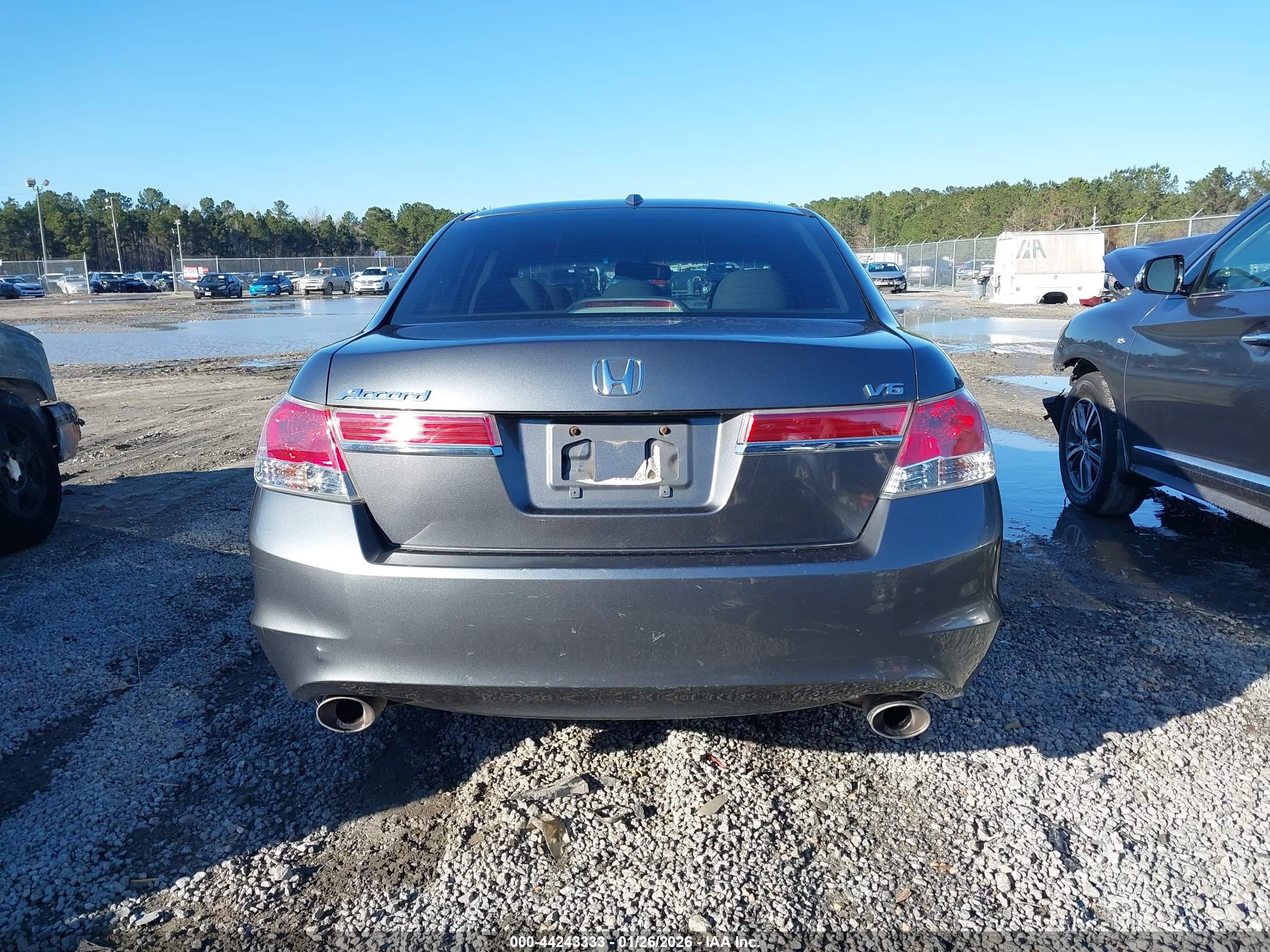 2012 Honda Accord Sdn 3.5 Ex-l/ex-l Gray vin: 1HGCP3F87CA027588