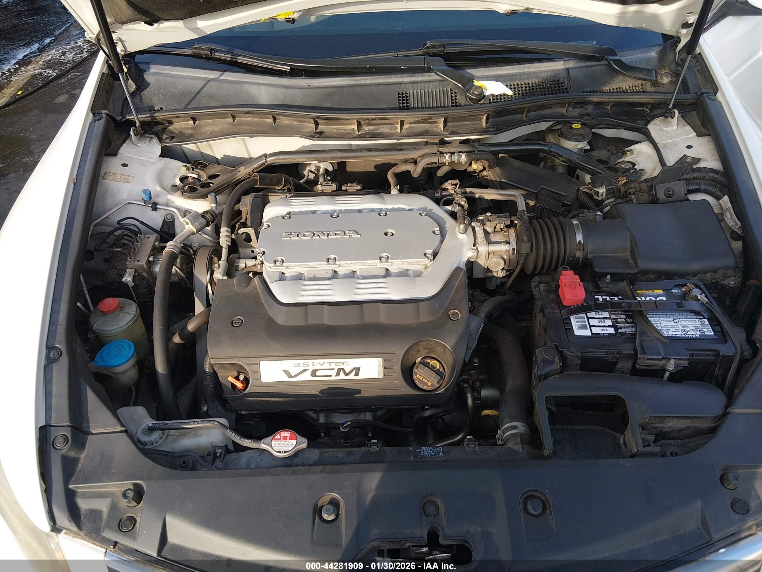 2012 Honda Accord Sdn 3.5 Ex-l/ex-l White vin: 1HGCP3F87CA034007