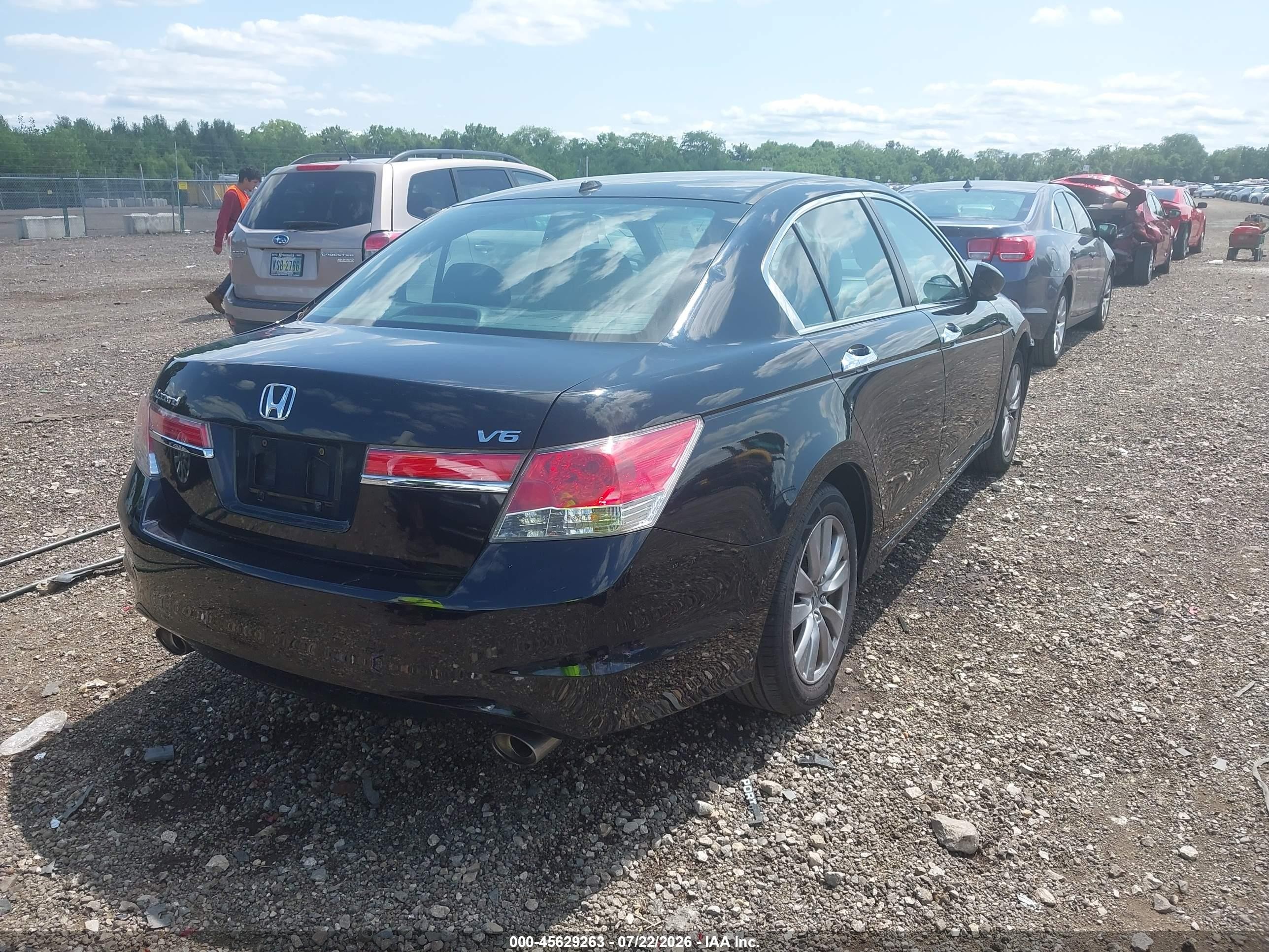 2012 Honda Accord 3.5 Ex-l Черный vin: 1HGCP3F87CA037196