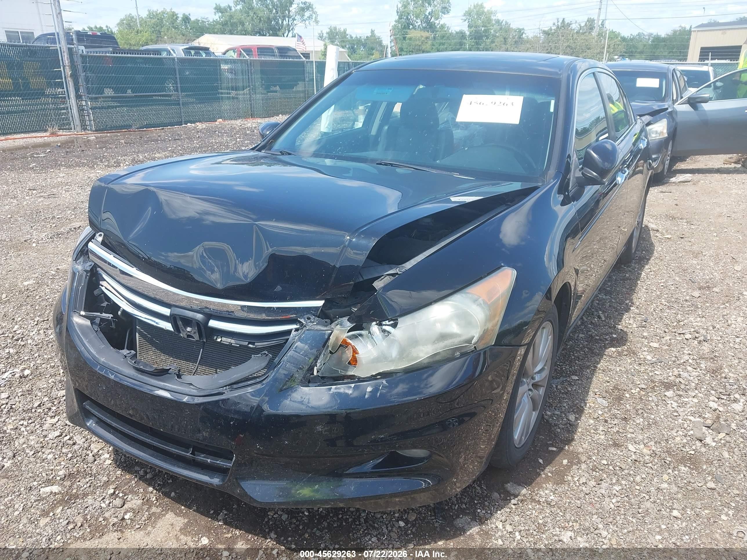 2012 Honda Accord 3.5 Ex-l Черный vin: 1HGCP3F87CA037196