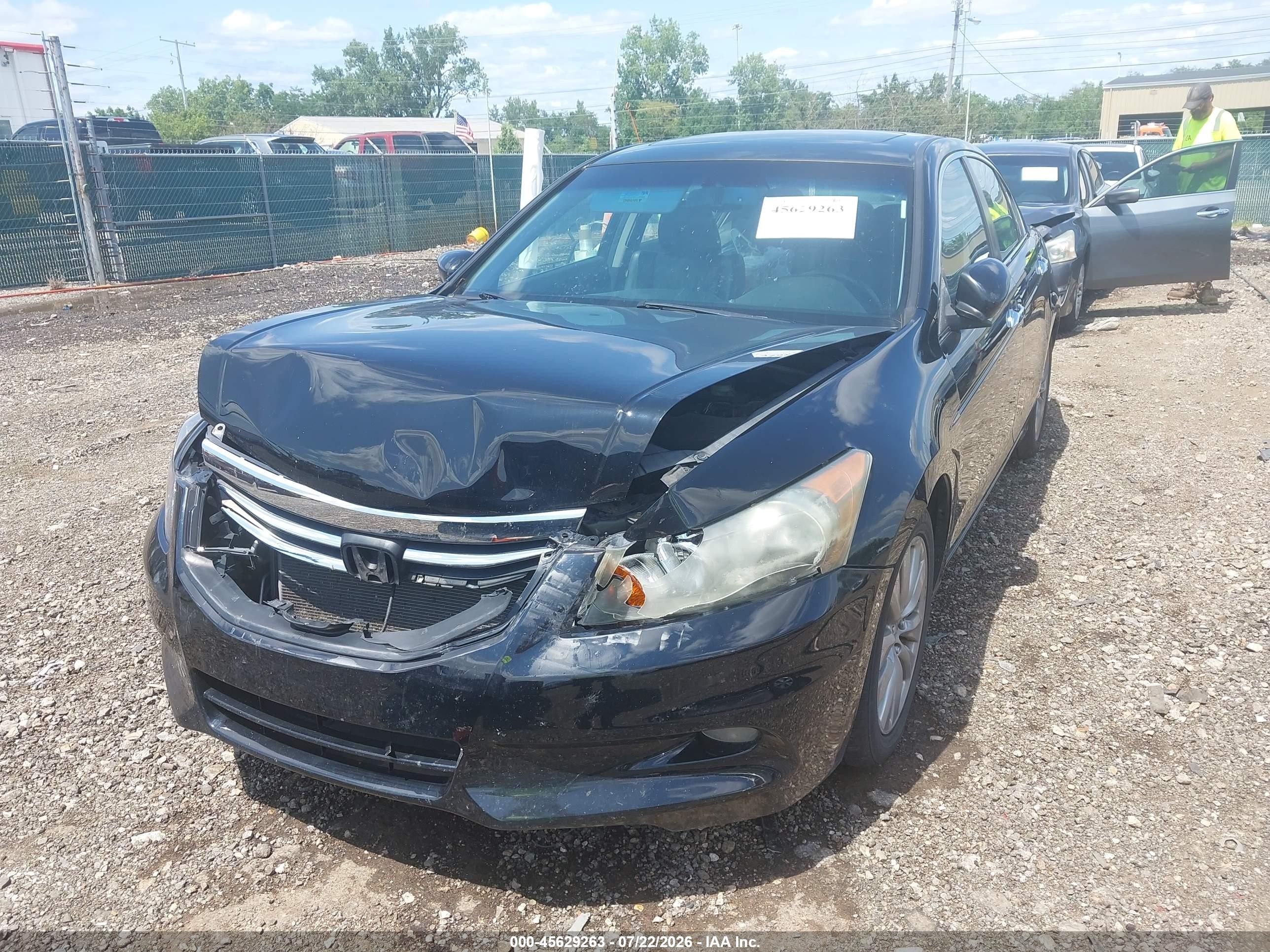 2012 Honda Accord 3.5 Ex-l Черный vin: 1HGCP3F87CA037196