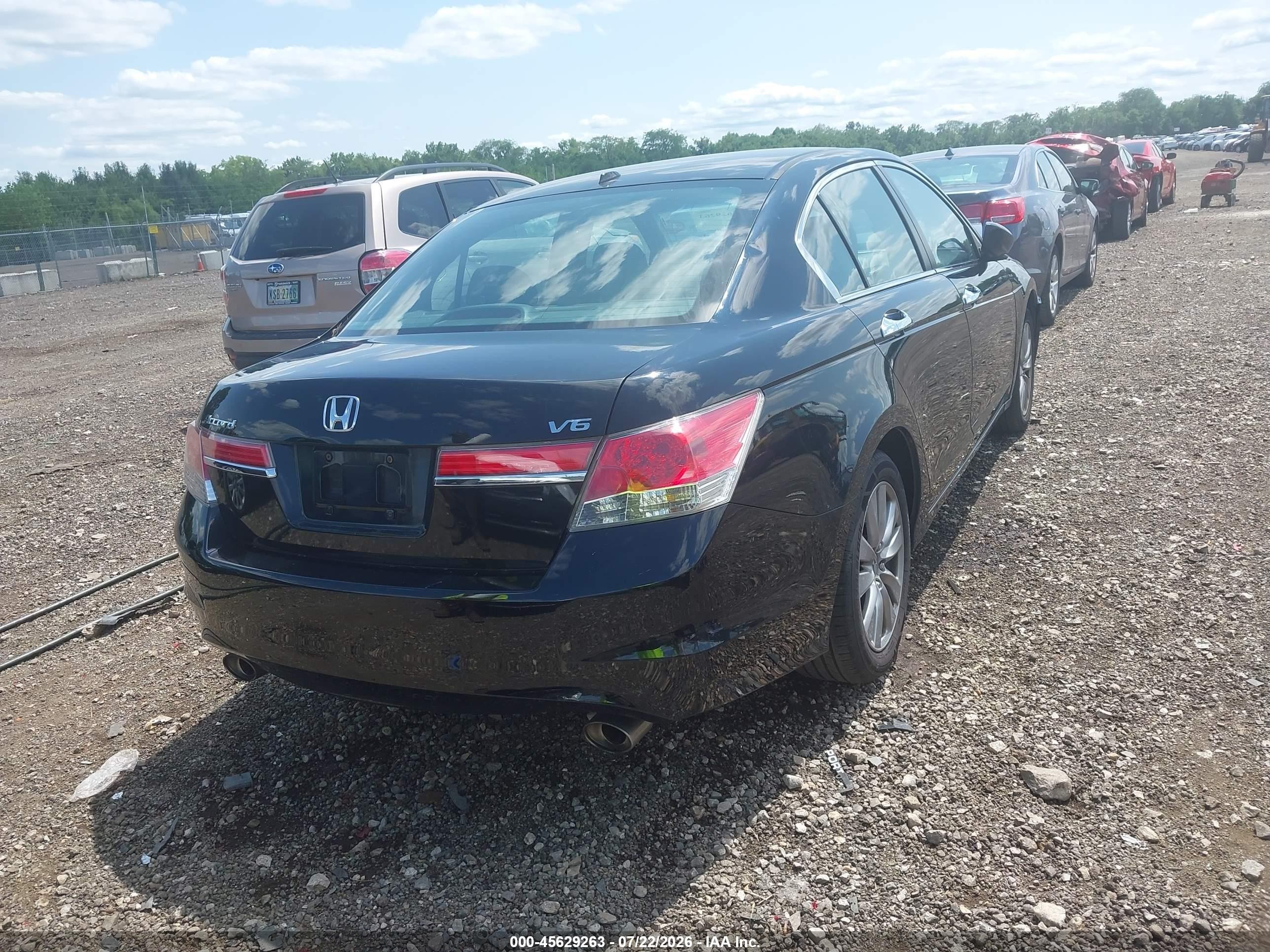 2012 Honda Accord 3.5 Ex-l Черный vin: 1HGCP3F87CA037196