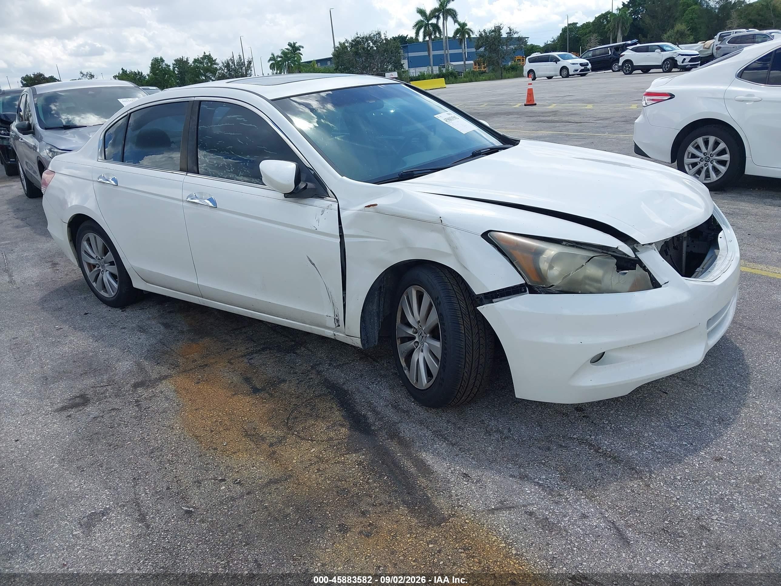 2012 Honda Accord 3.5 Ex-l Белый vin: 1HGCP3F87CA039496