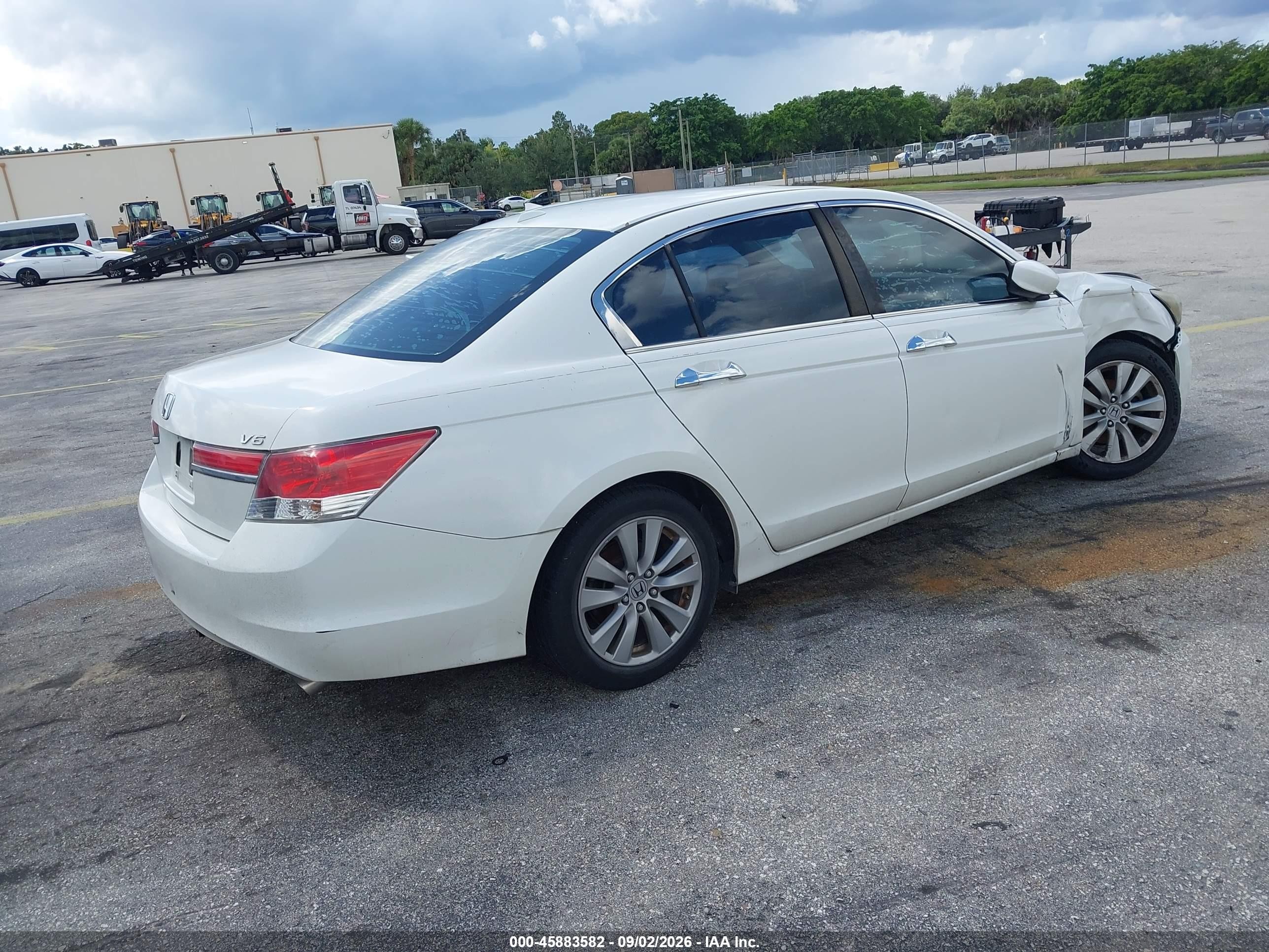 2012 Honda Accord 3.5 Ex-l Белый vin: 1HGCP3F87CA039496