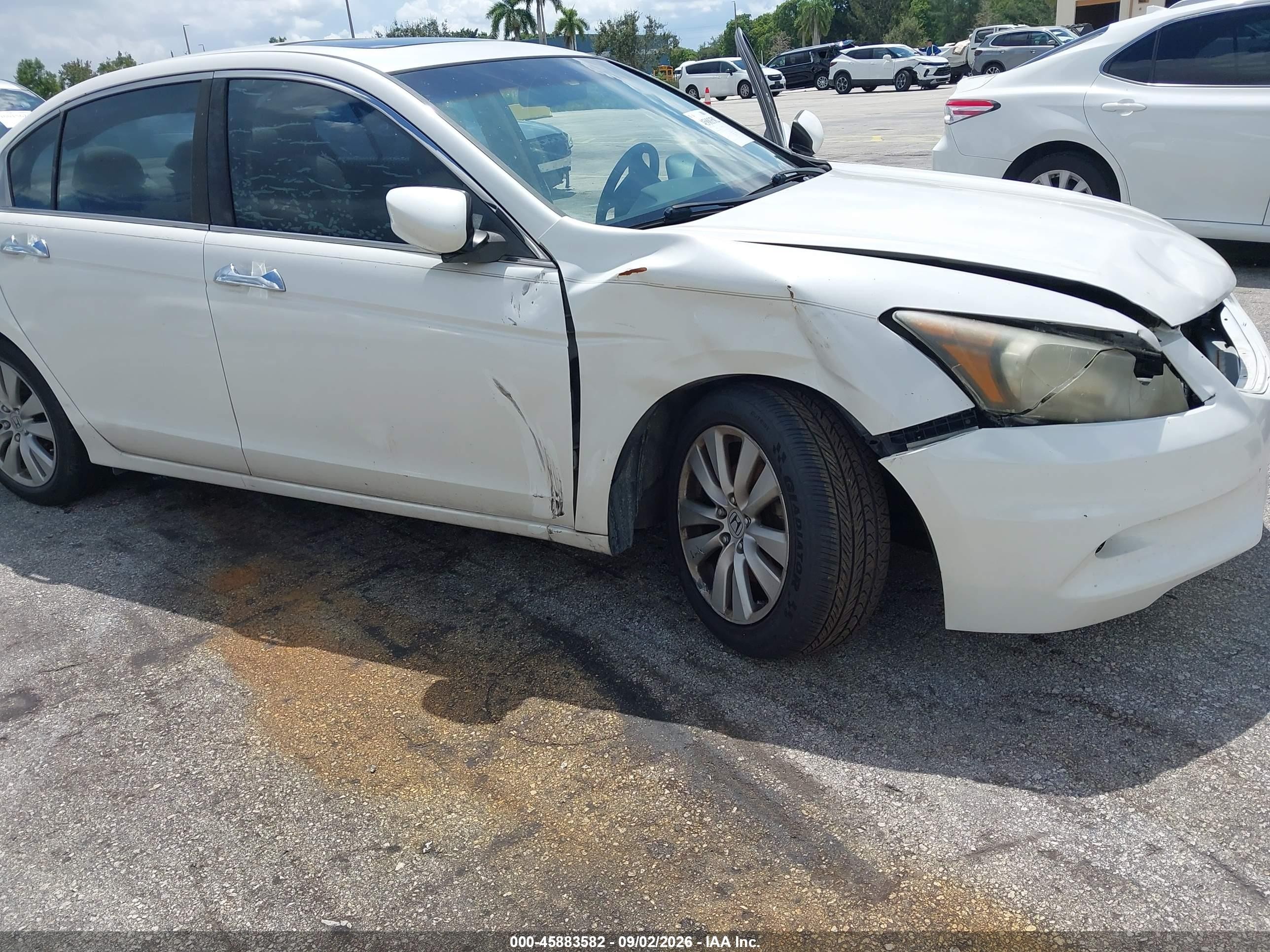 2012 Honda Accord 3.5 Ex-l Белый vin: 1HGCP3F87CA039496