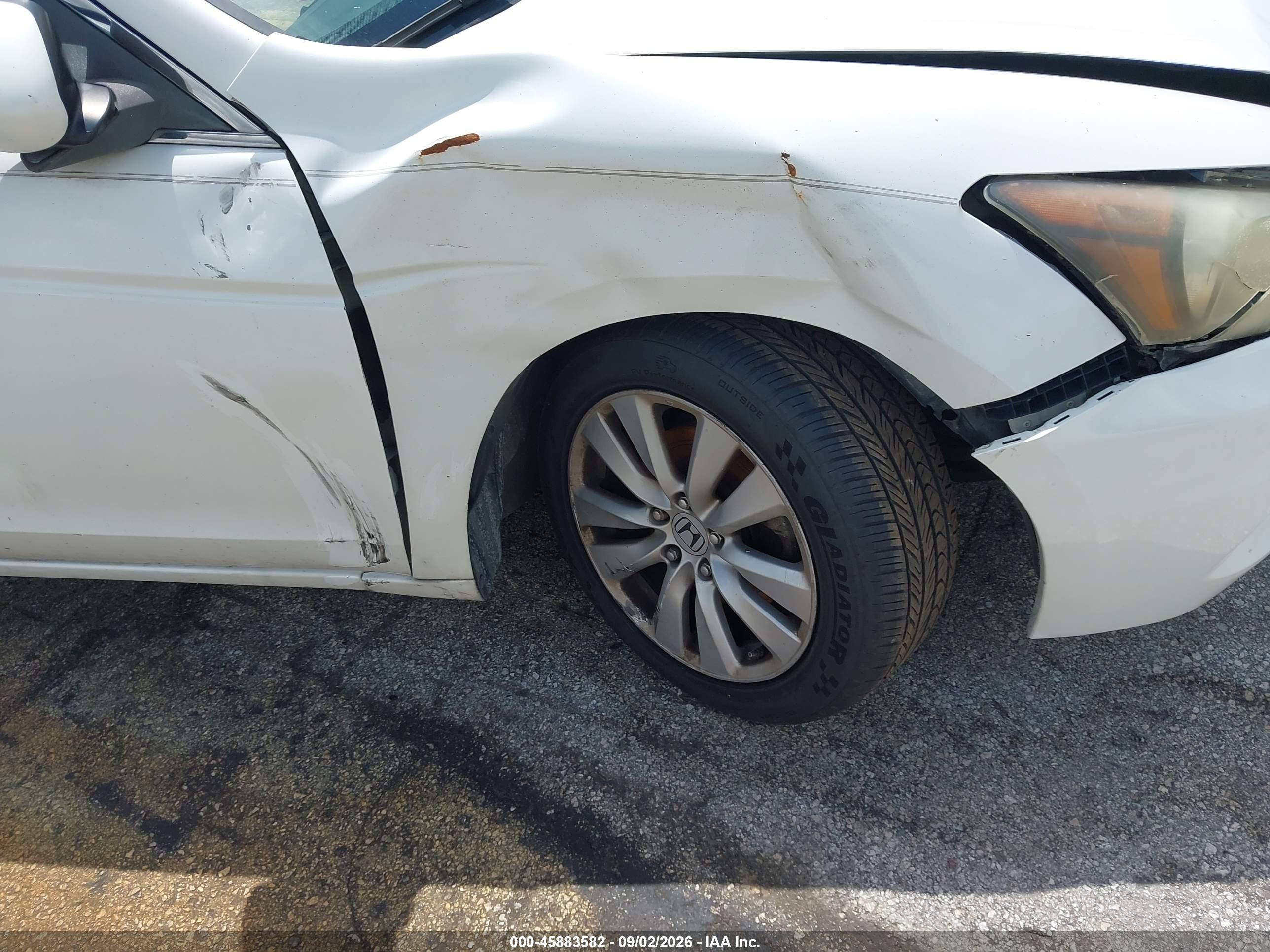 2012 Honda Accord 3.5 Ex-l Белый vin: 1HGCP3F87CA039496