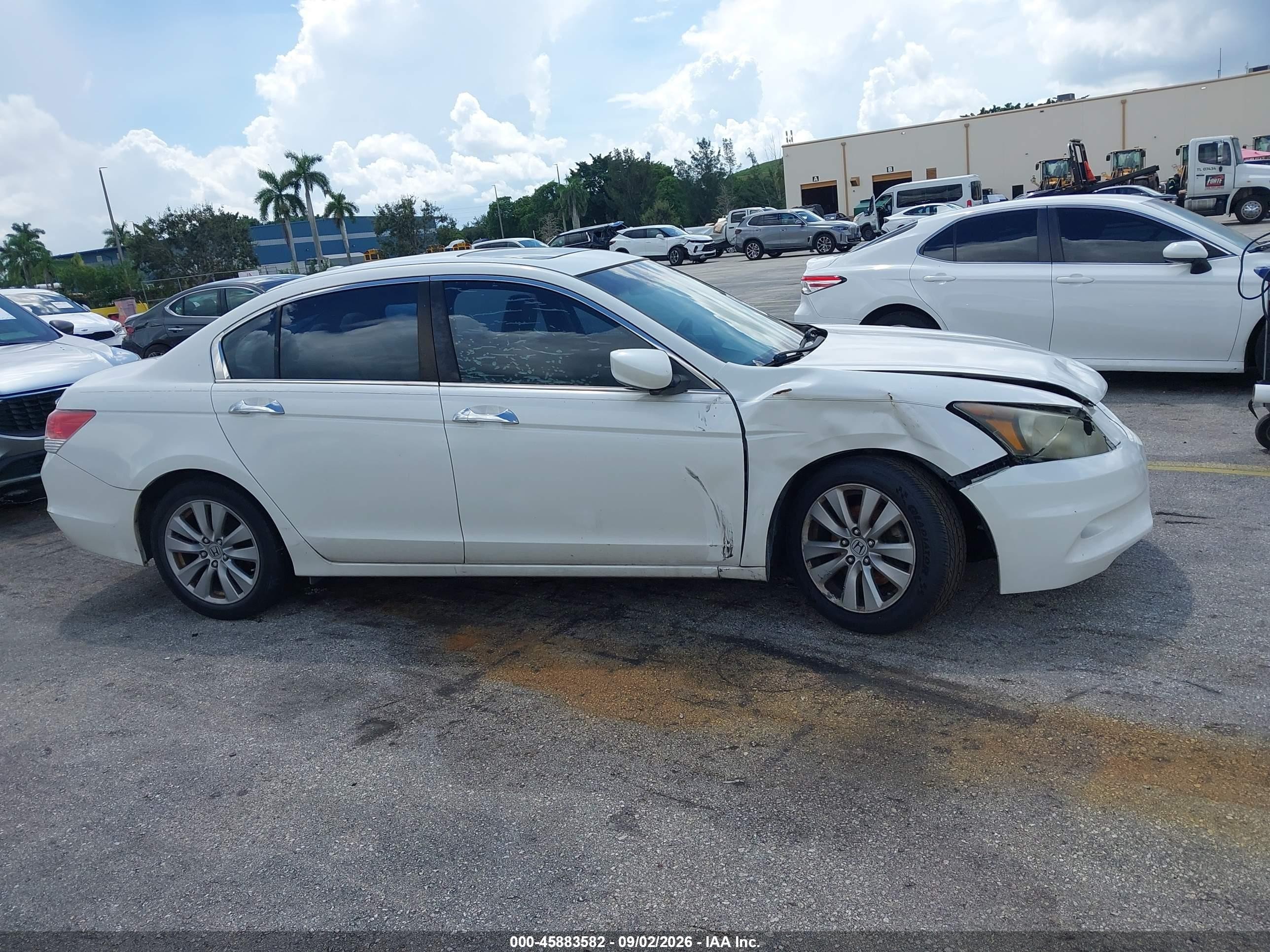 2012 Honda Accord 3.5 Ex-l Белый vin: 1HGCP3F87CA039496