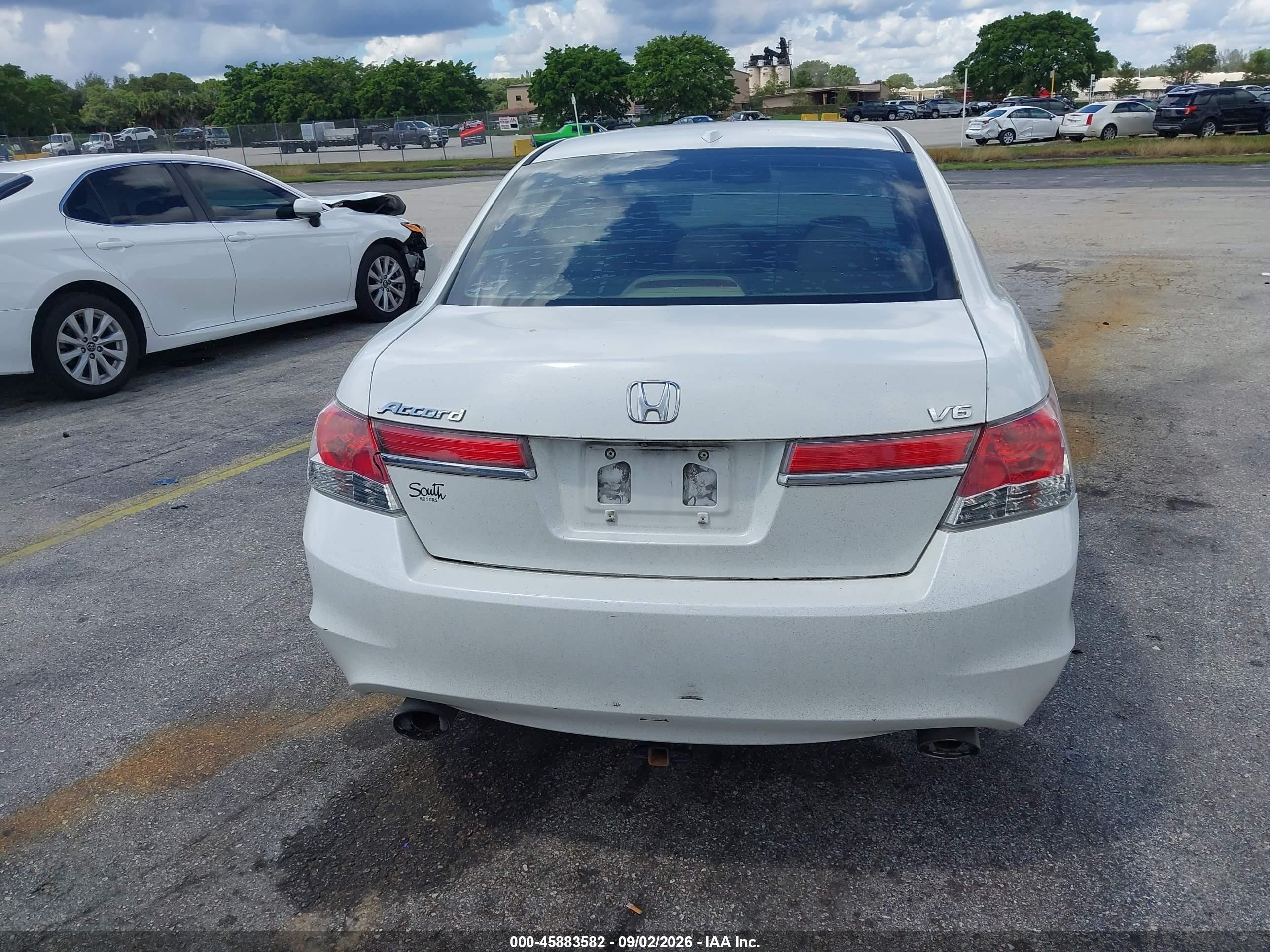 2012 Honda Accord 3.5 Ex-l Белый vin: 1HGCP3F87CA039496
