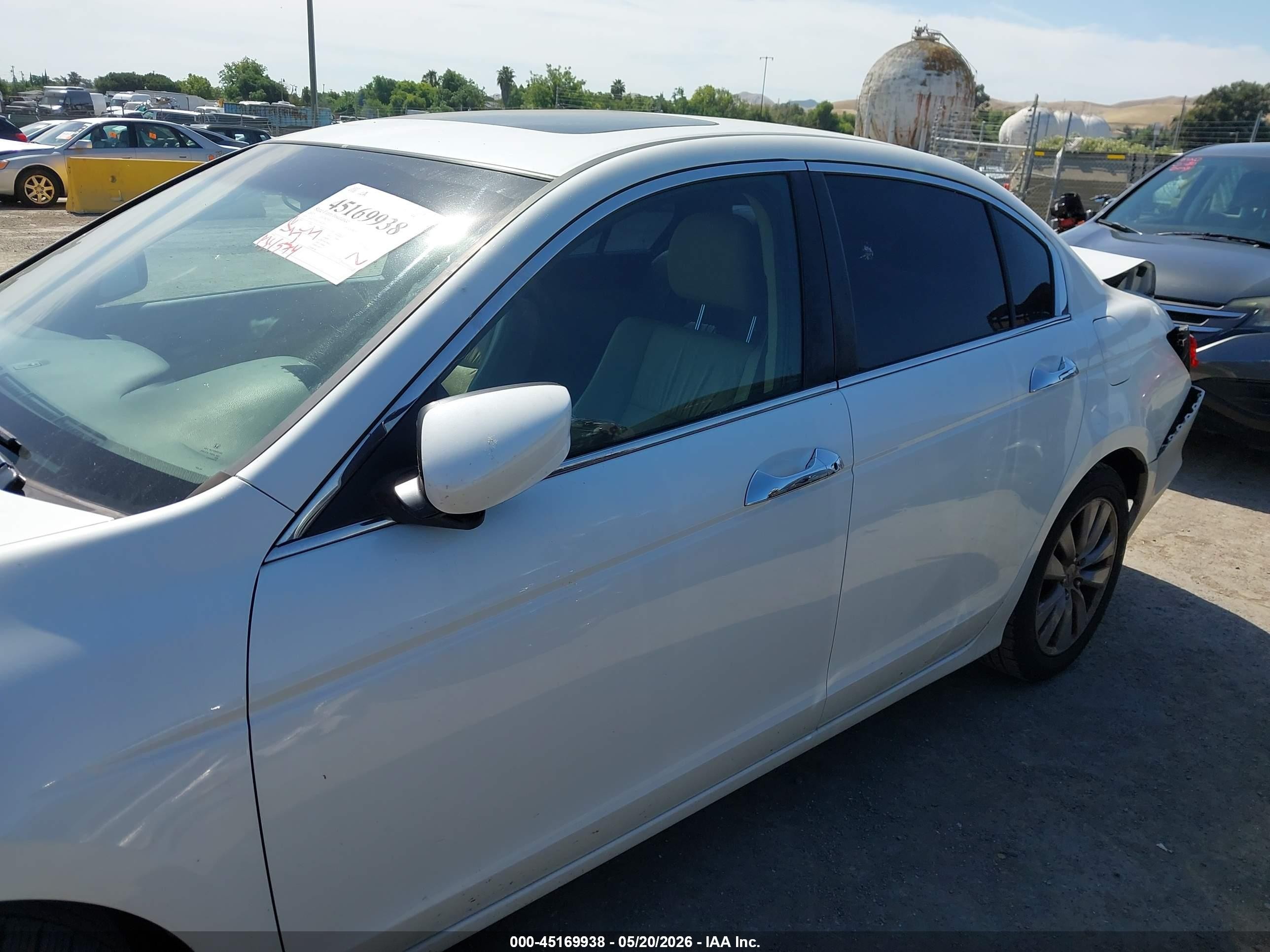 2012 Honda Accord 3.5 Ex-l Белый vin: 1HGCP3F87CA041295