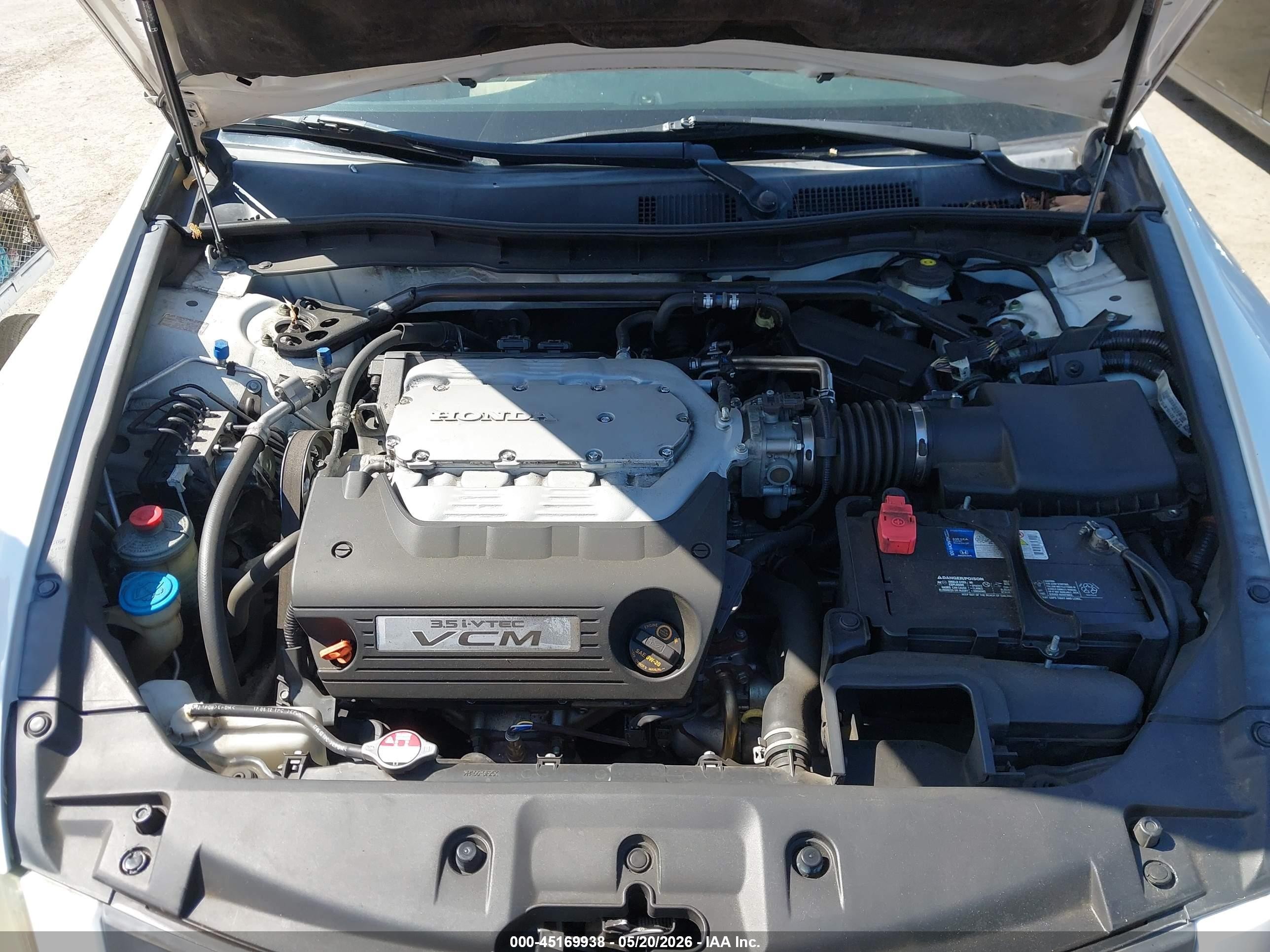 2012 Honda Accord 3.5 Ex-l Белый vin: 1HGCP3F87CA041295