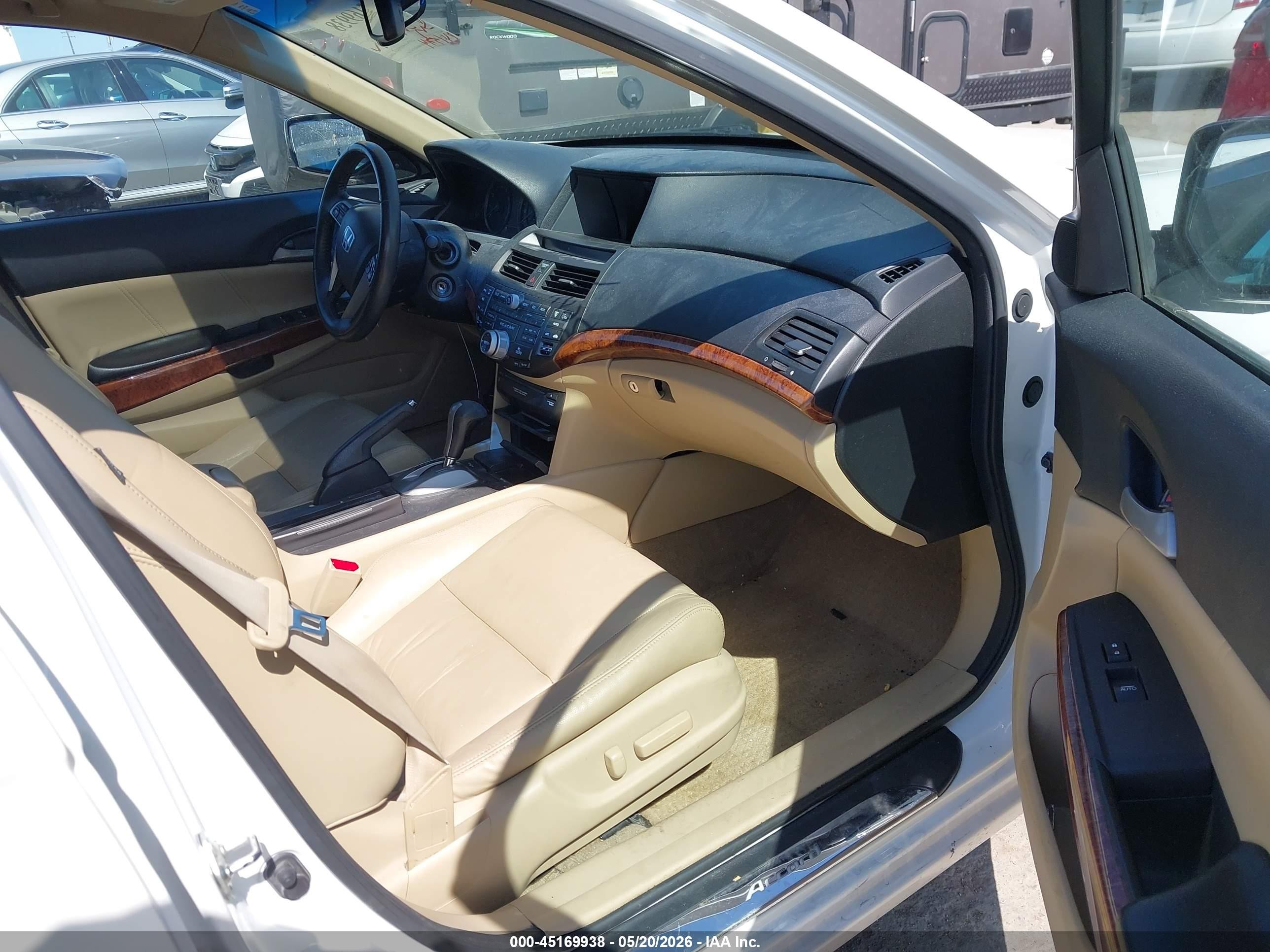 2012 Honda Accord 3.5 Ex-l Белый vin: 1HGCP3F87CA041295
