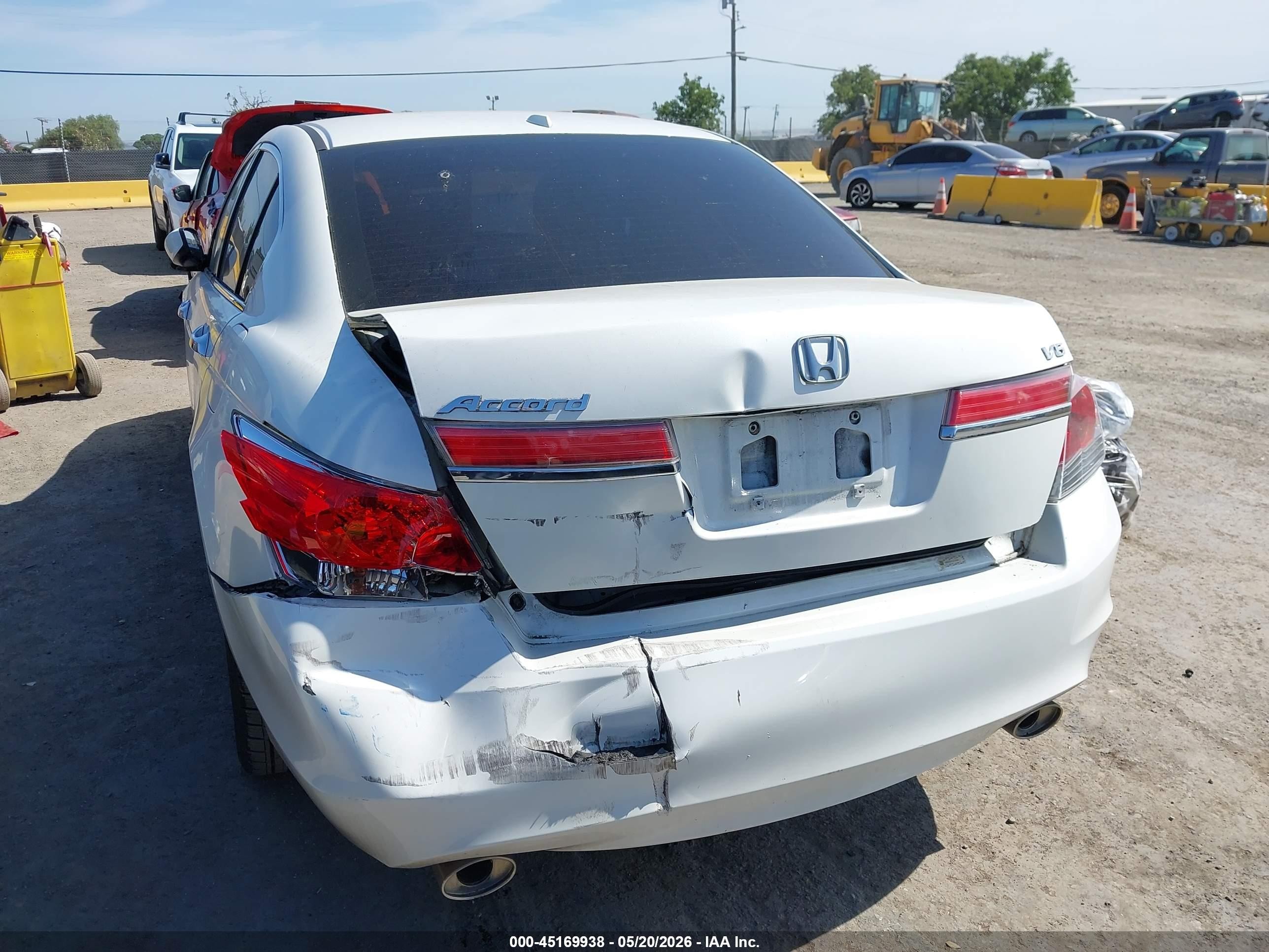 2012 Honda Accord 3.5 Ex-l Белый vin: 1HGCP3F87CA041295