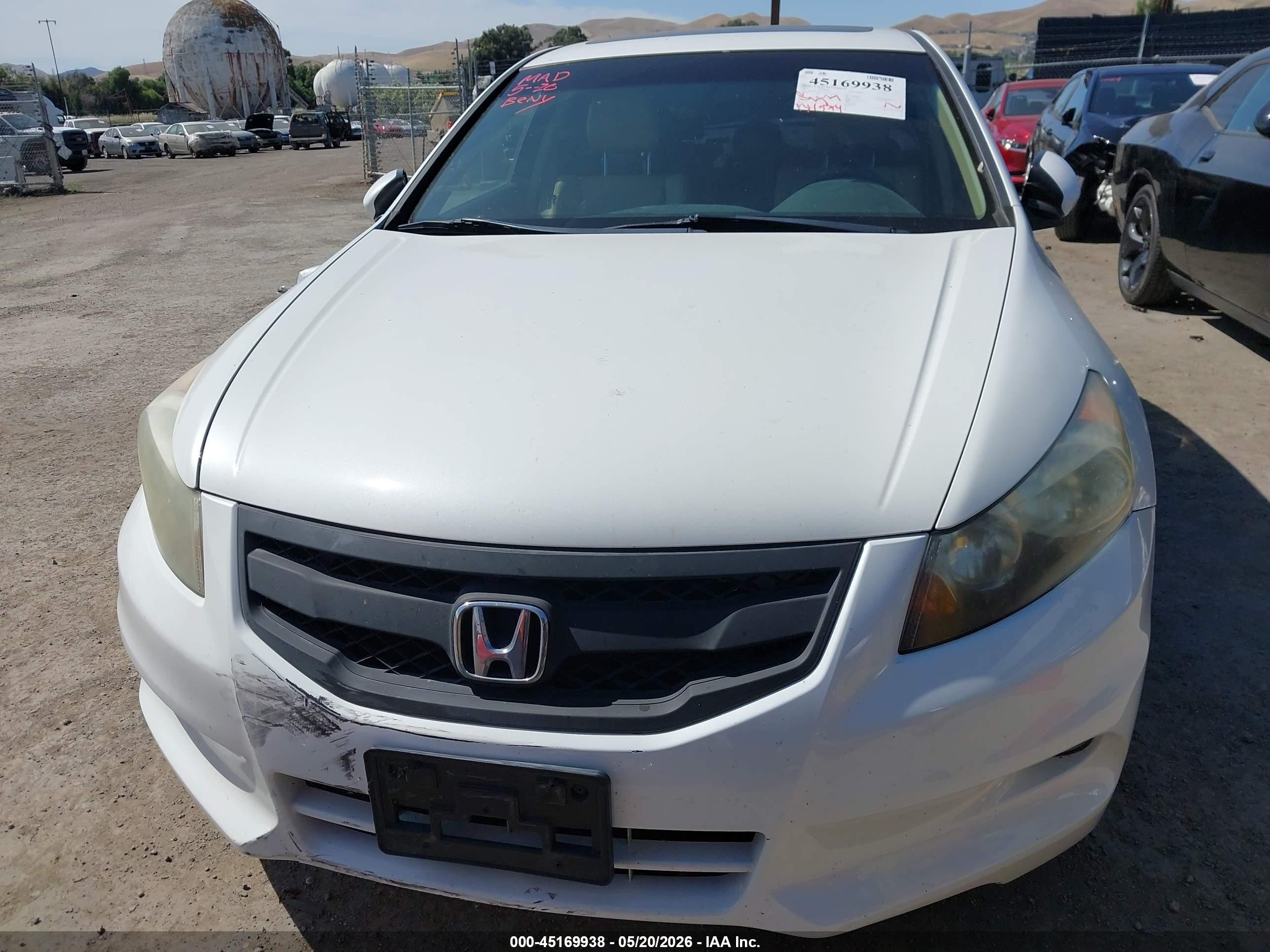 2012 Honda Accord 3.5 Ex-l Белый vin: 1HGCP3F87CA041295