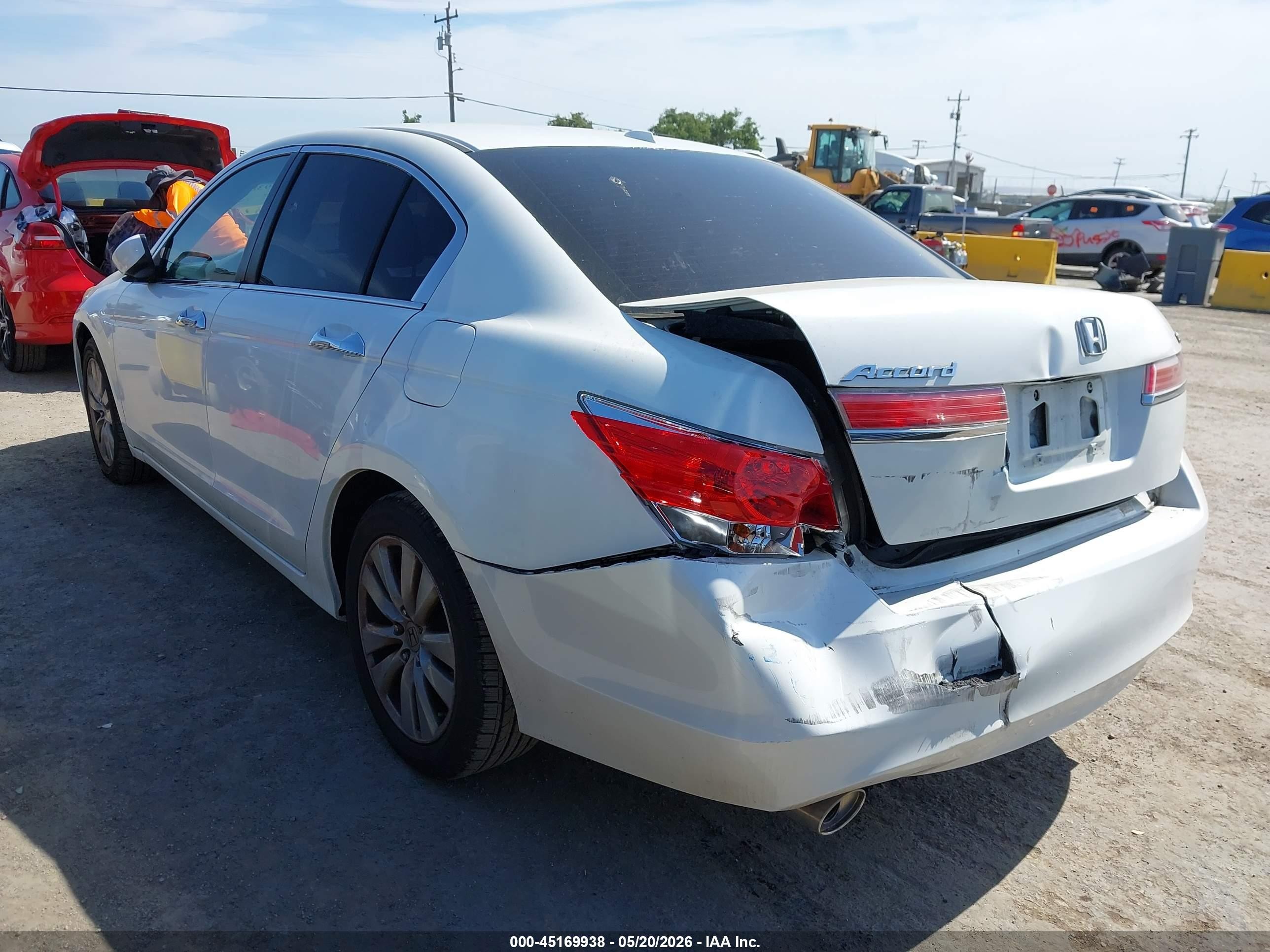2012 Honda Accord 3.5 Ex-l Белый vin: 1HGCP3F87CA041295