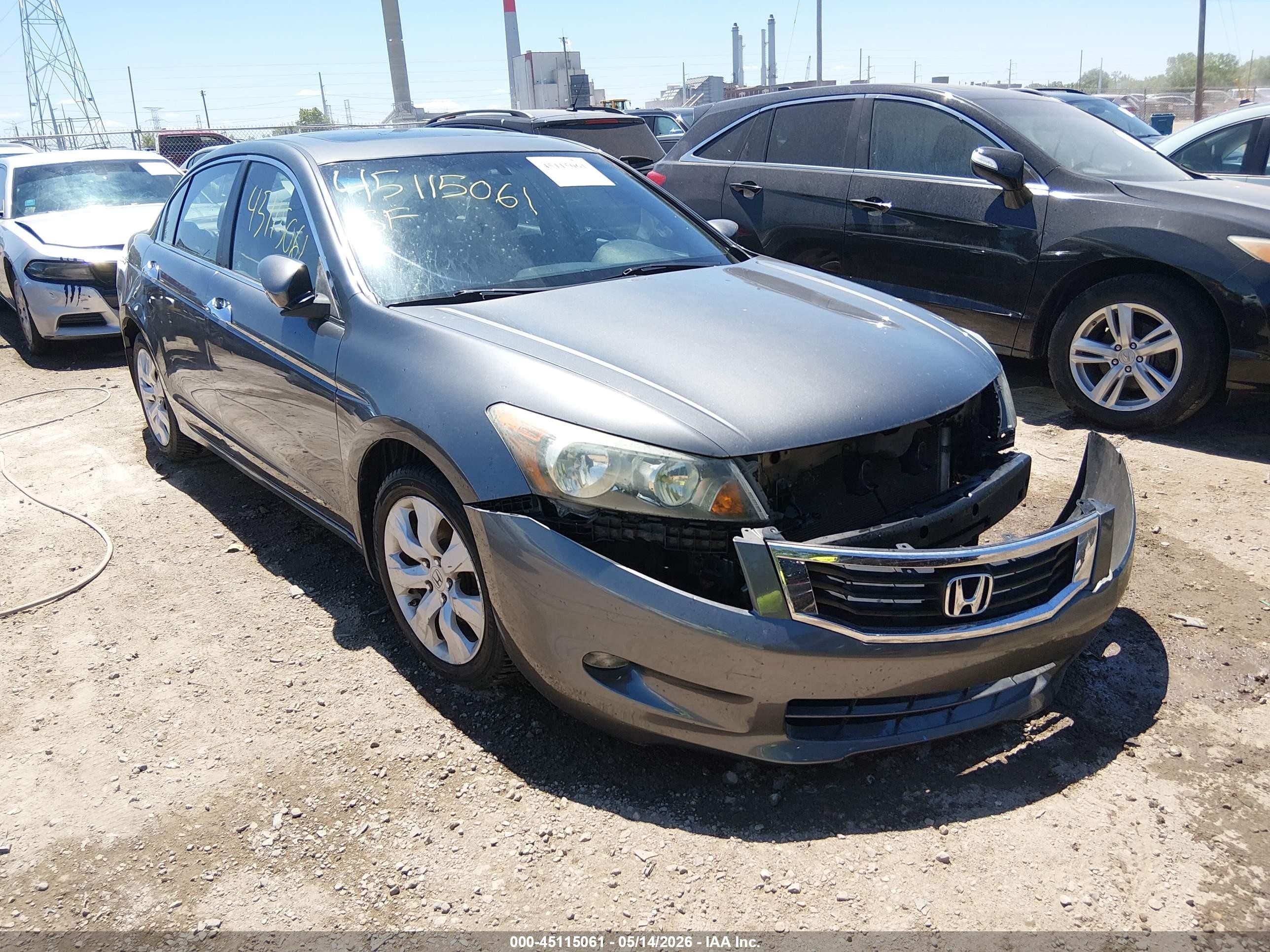 2010 Honda Accord 3.5 Ex-l Серый vin: 1HGCP3F88AA011168