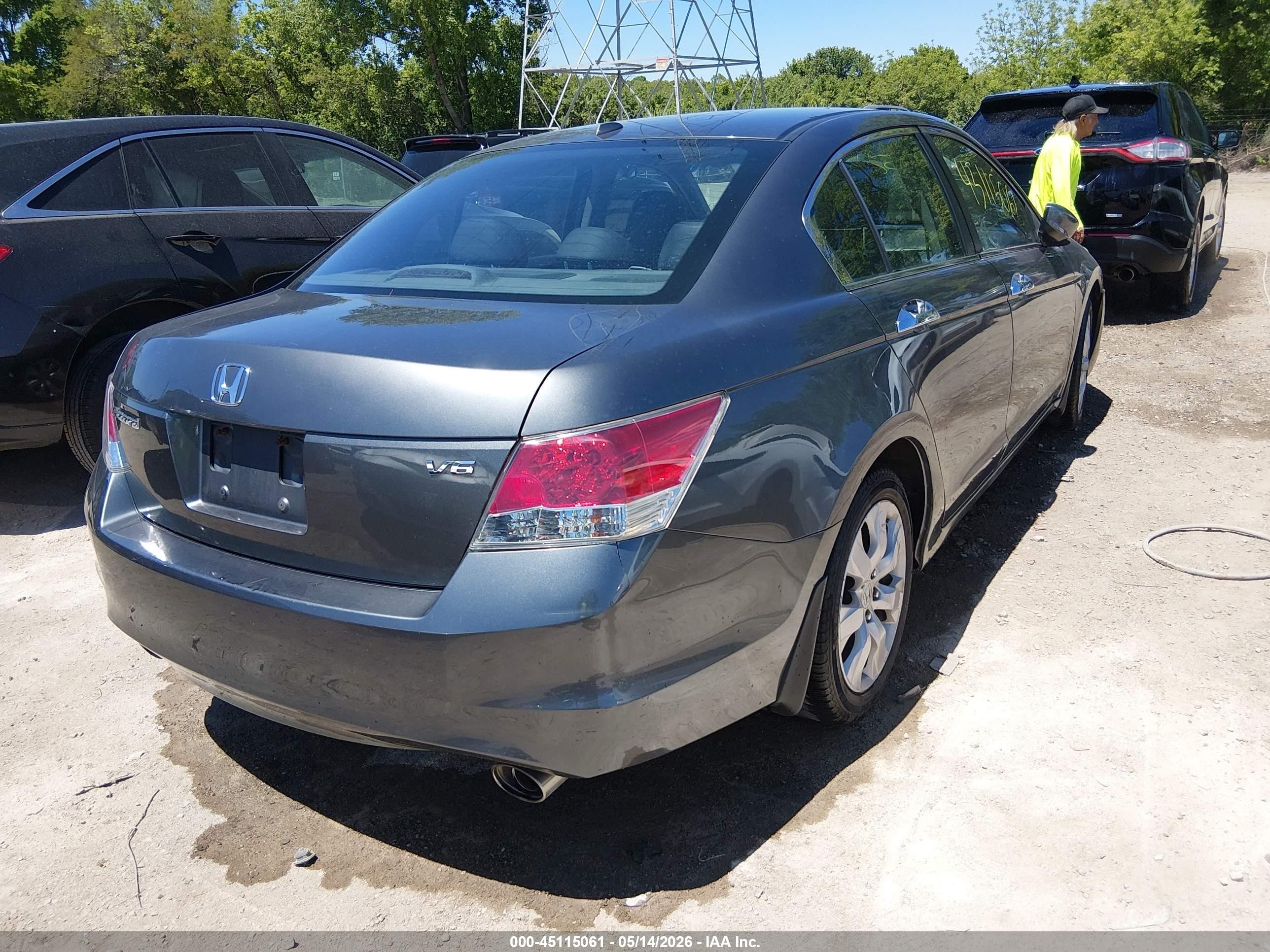 2010 Honda Accord 3.5 Ex-l Серый vin: 1HGCP3F88AA011168