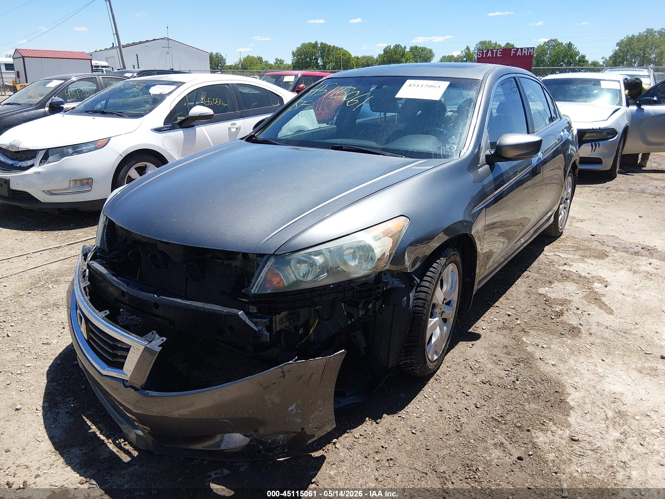 2010 Honda Accord 3.5 Ex-l Серый vin: 1HGCP3F88AA011168