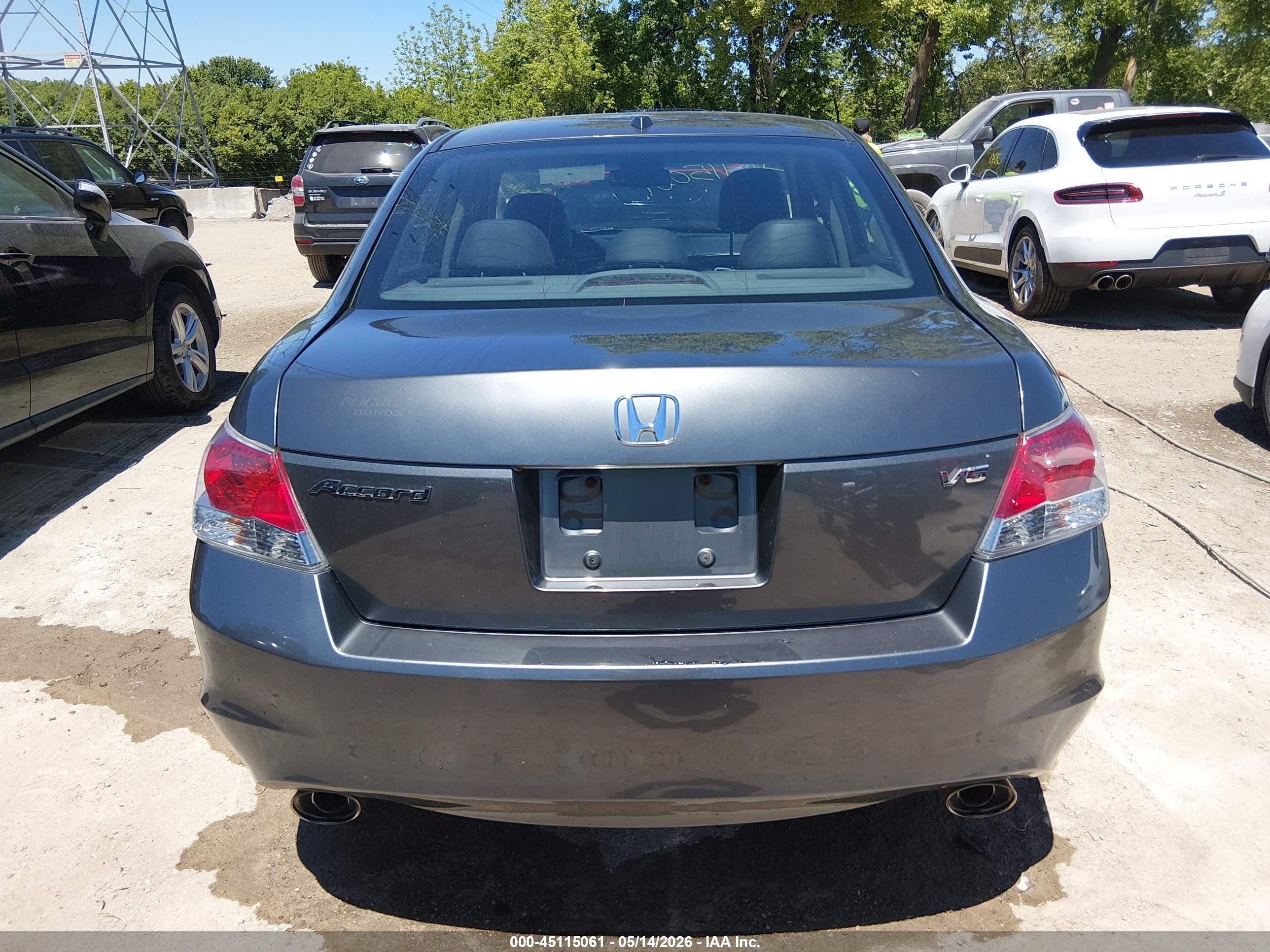 2010 Honda Accord 3.5 Ex-l Серый vin: 1HGCP3F88AA011168