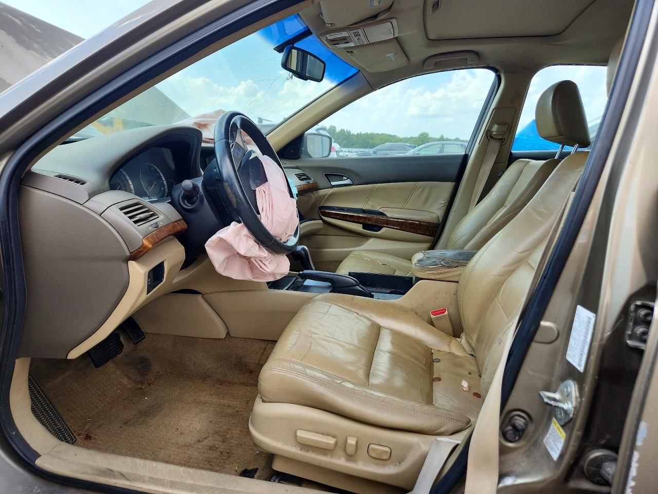 2010 Honda Accord Exl Beige vin: 1HGCP3F88AA023823