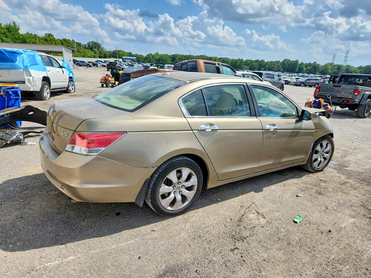 2010 Honda Accord Exl Beige vin: 1HGCP3F88AA023823