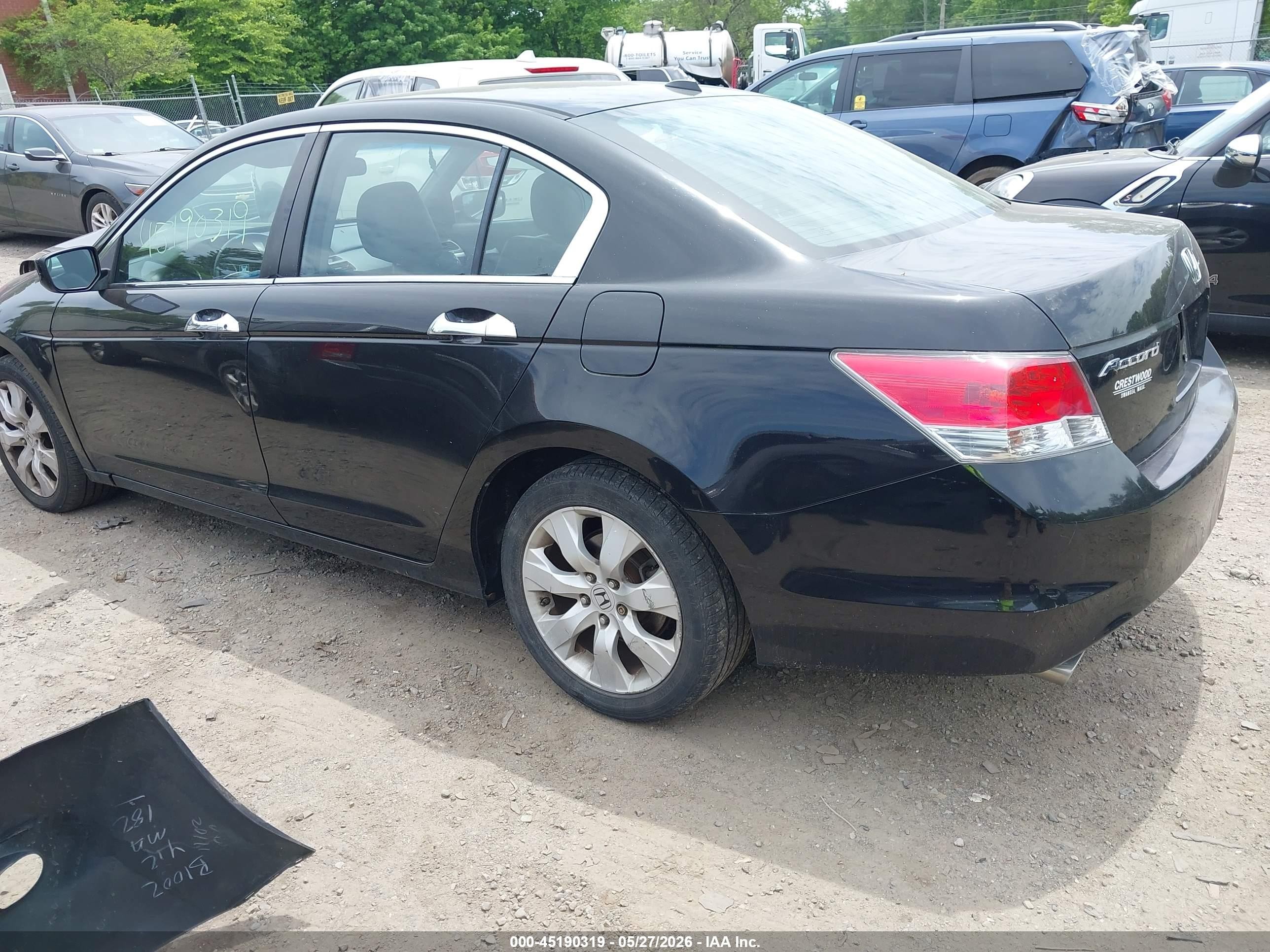 2010 Honda Accord 3.5 Ex-l Black vin: 1HGCP3F88AA025121