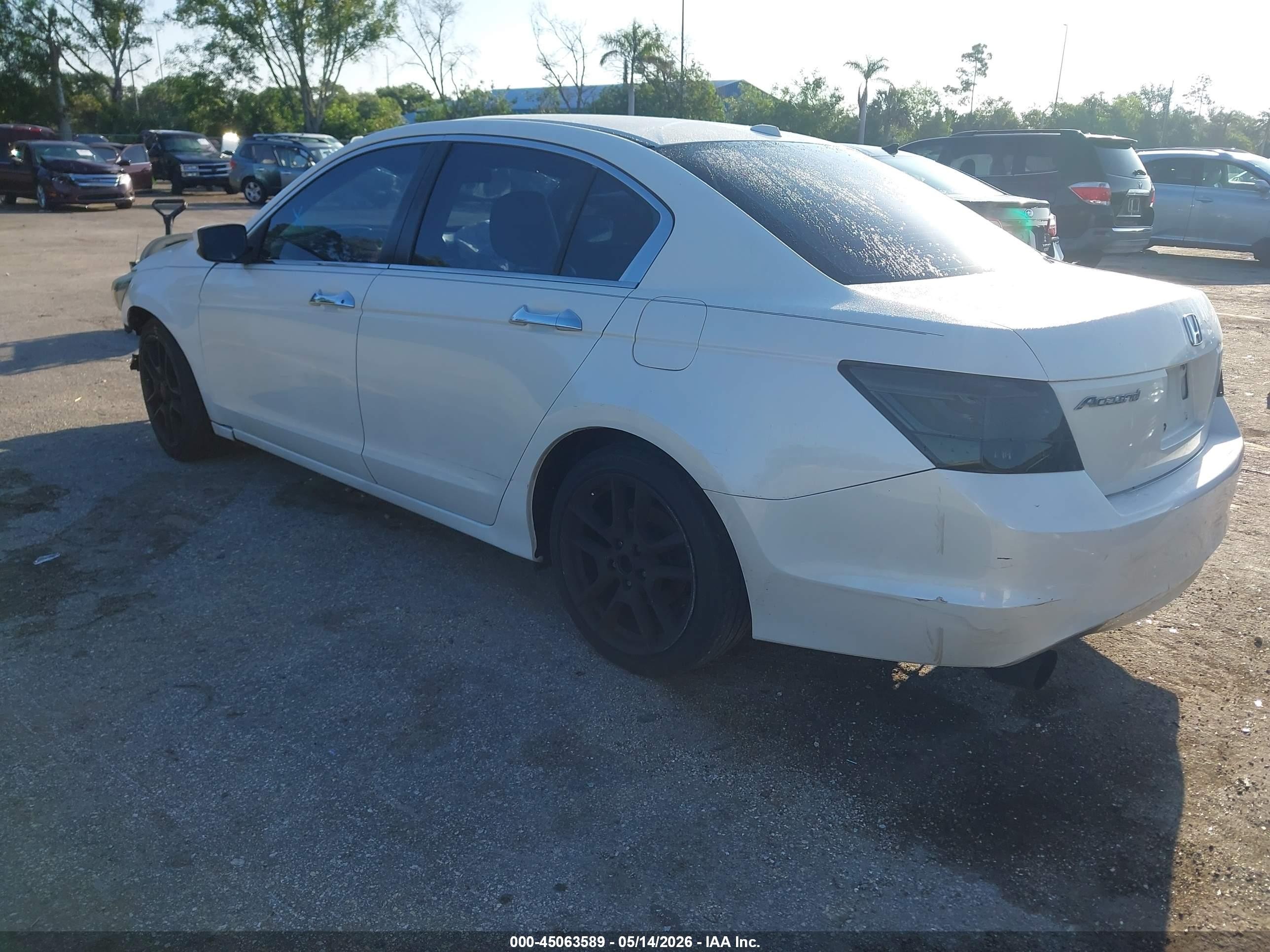 2010 Honda Accord 3.5 Ex-l White vin: 1HGCP3F88AA026964